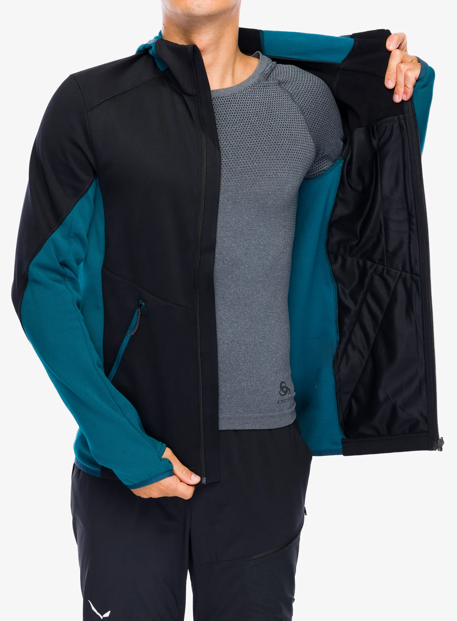 Majica s kapuljačom Schoffel Fleece Hoody Lodron - black