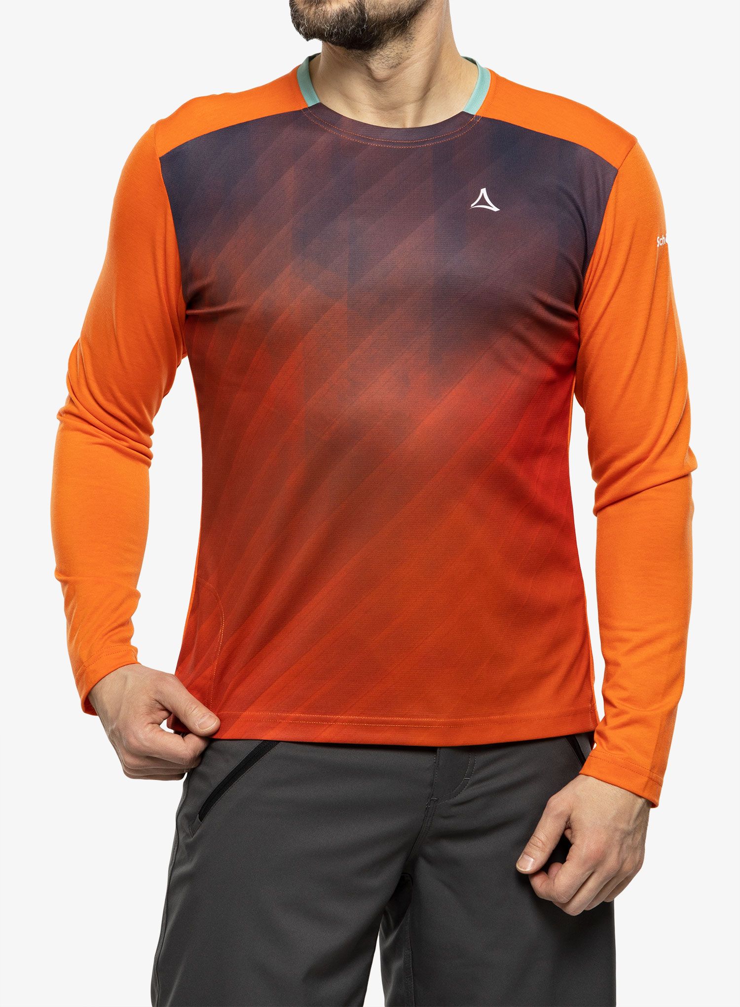 Biciklistička dukserica Schoffel Longsleeve Altitude - red orange
