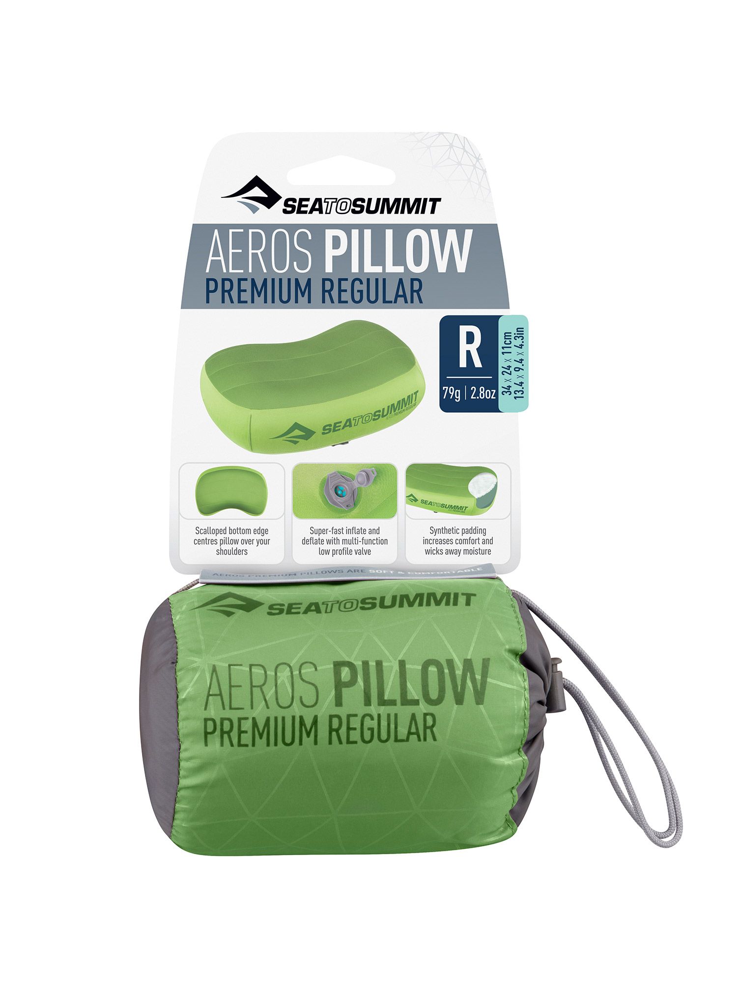 Putni jastuk Sea To Summit AEROS PREMIUM PILLOW - lime