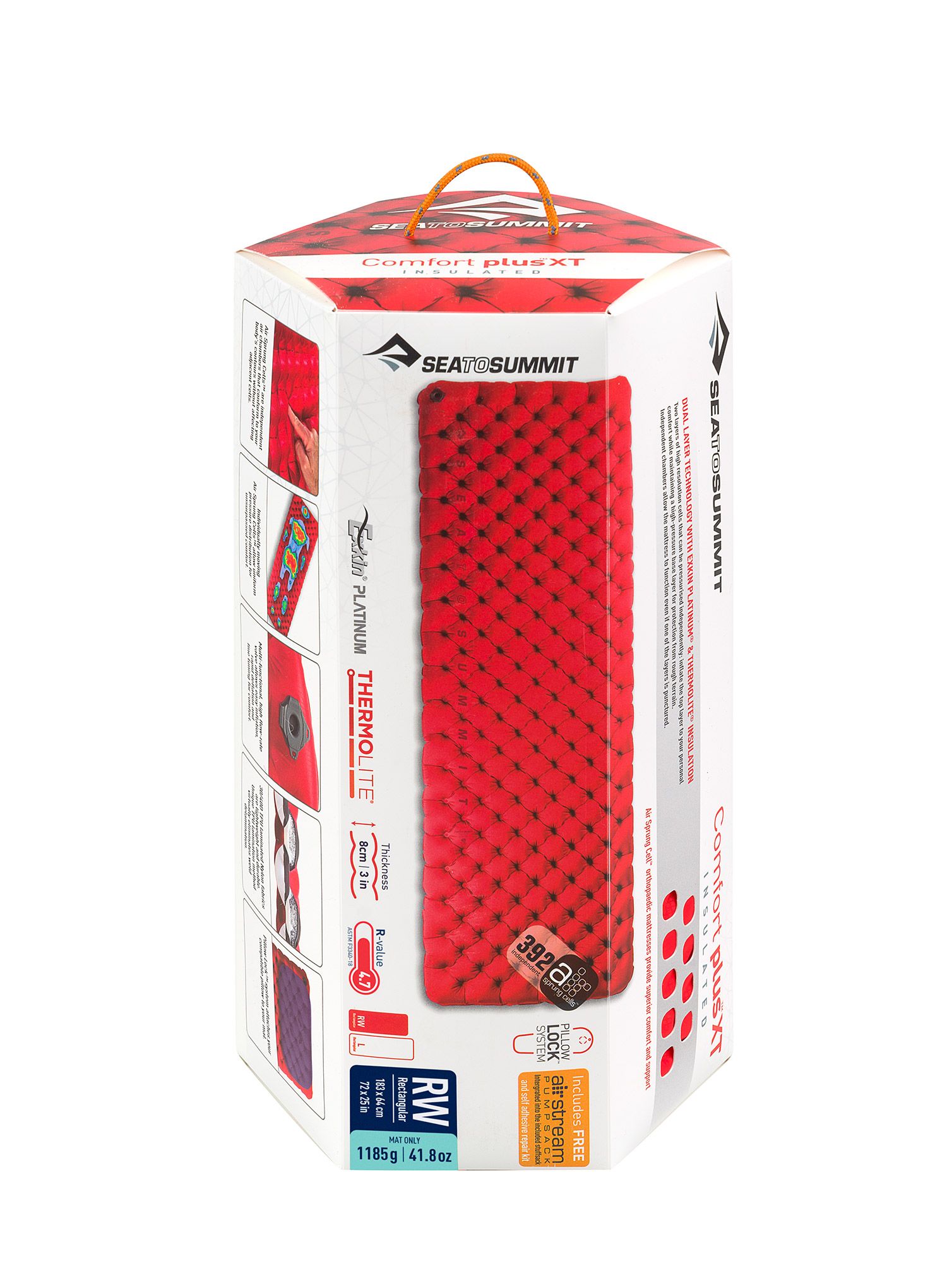 Samonapuhavajuća podloga Sea To Summit Comfort Plus XT ASC Insulated Mat Rectangular Regular Wide