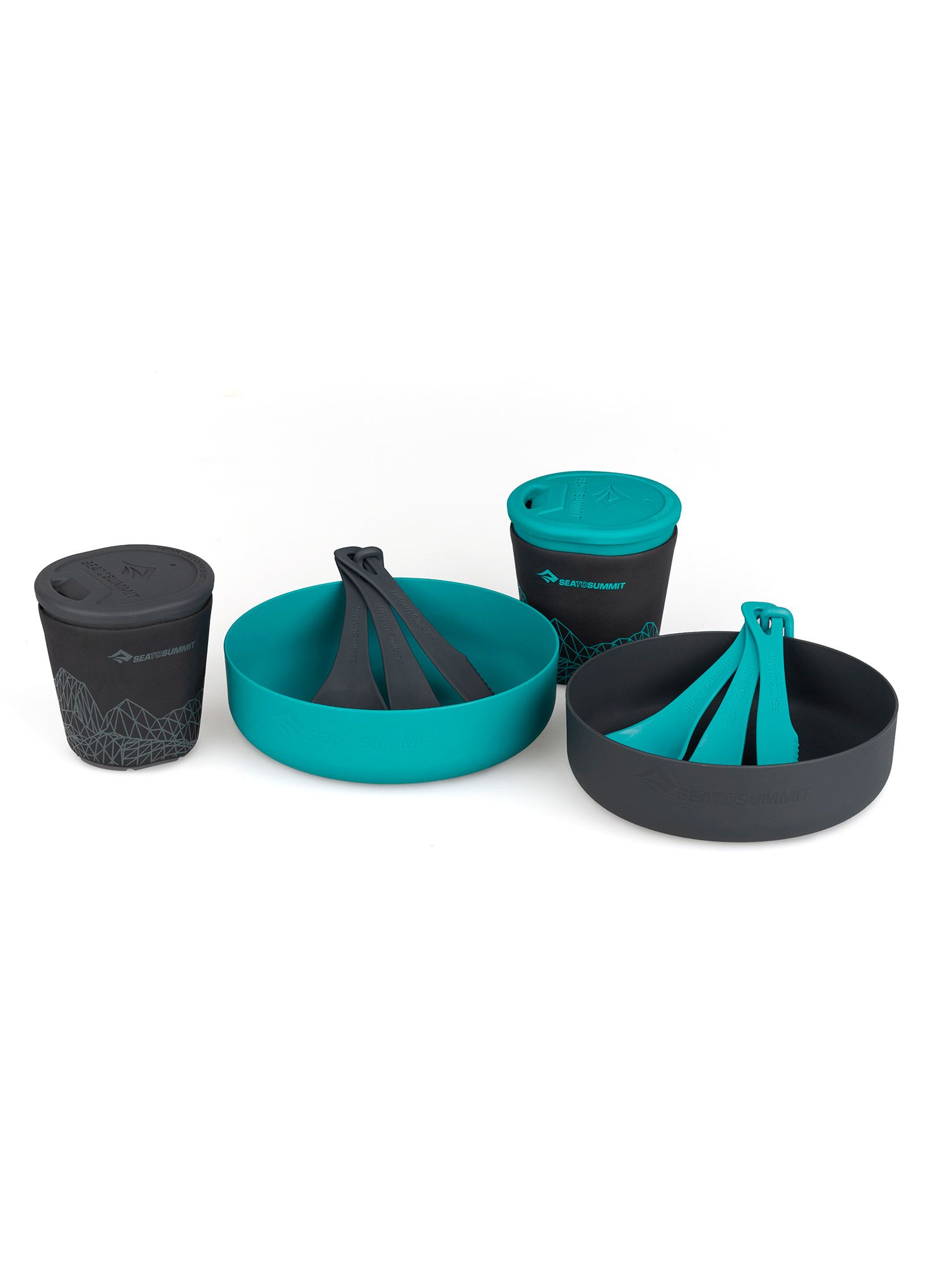 Set posuđa Sea To Summit DeltaLight Camp Set 2.2 (2 mugs, 2 Bowls) - blue