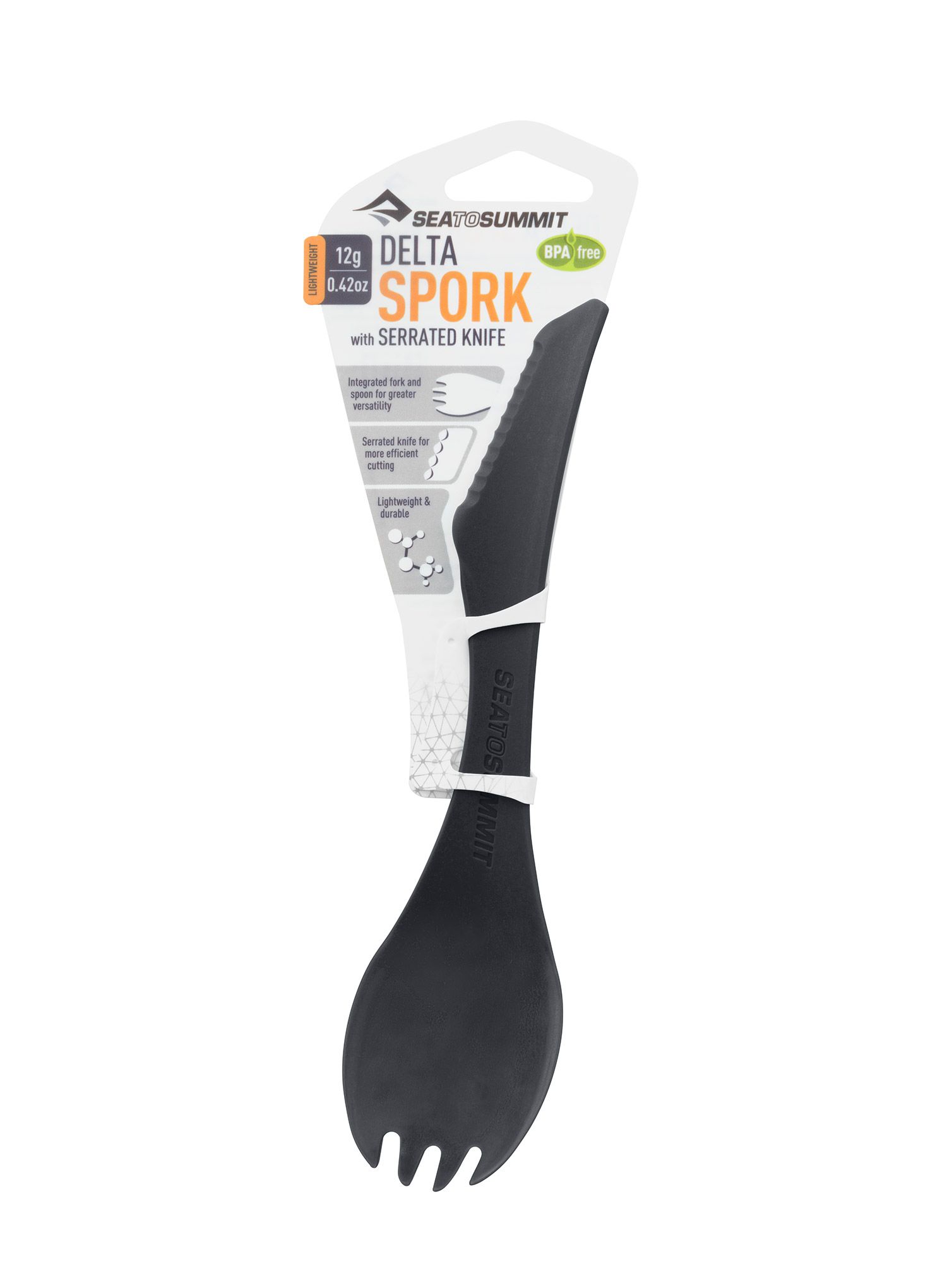 Pribor za jelo Sea To Summit Delta Spork & Knife - grey