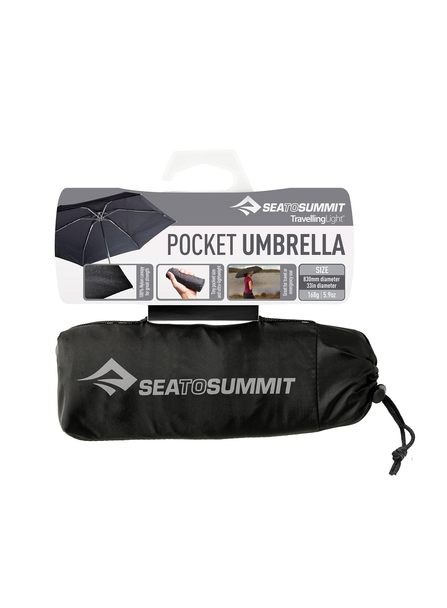 Kišobran Sea To Summit Pocket Umbrella - black