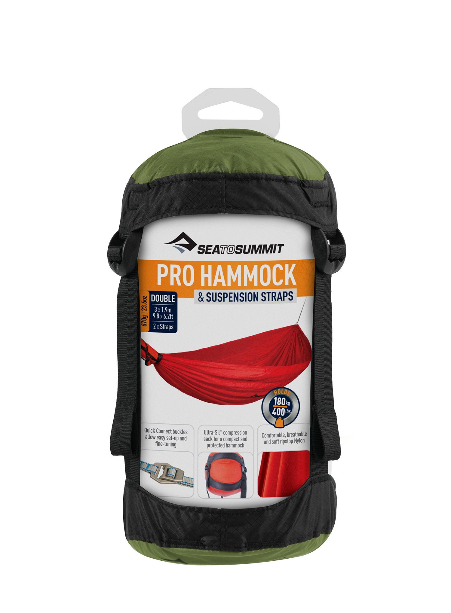 Viseća mreža Sea To Summit Pro Hammock Set Double - olive