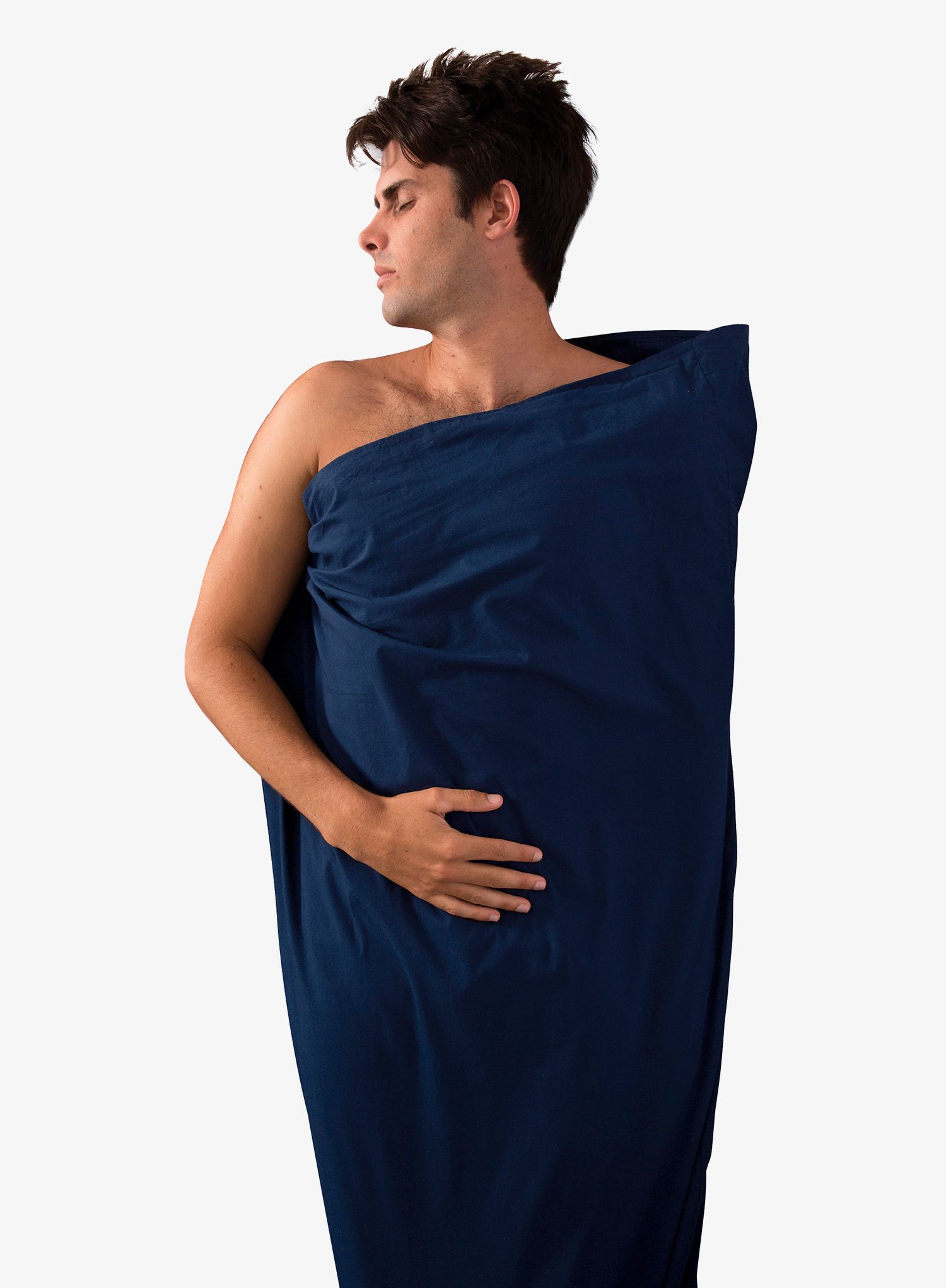 Umetak za vreću za spavanje Sea To Summit TRAVEL LINER COTTON STAND - navy