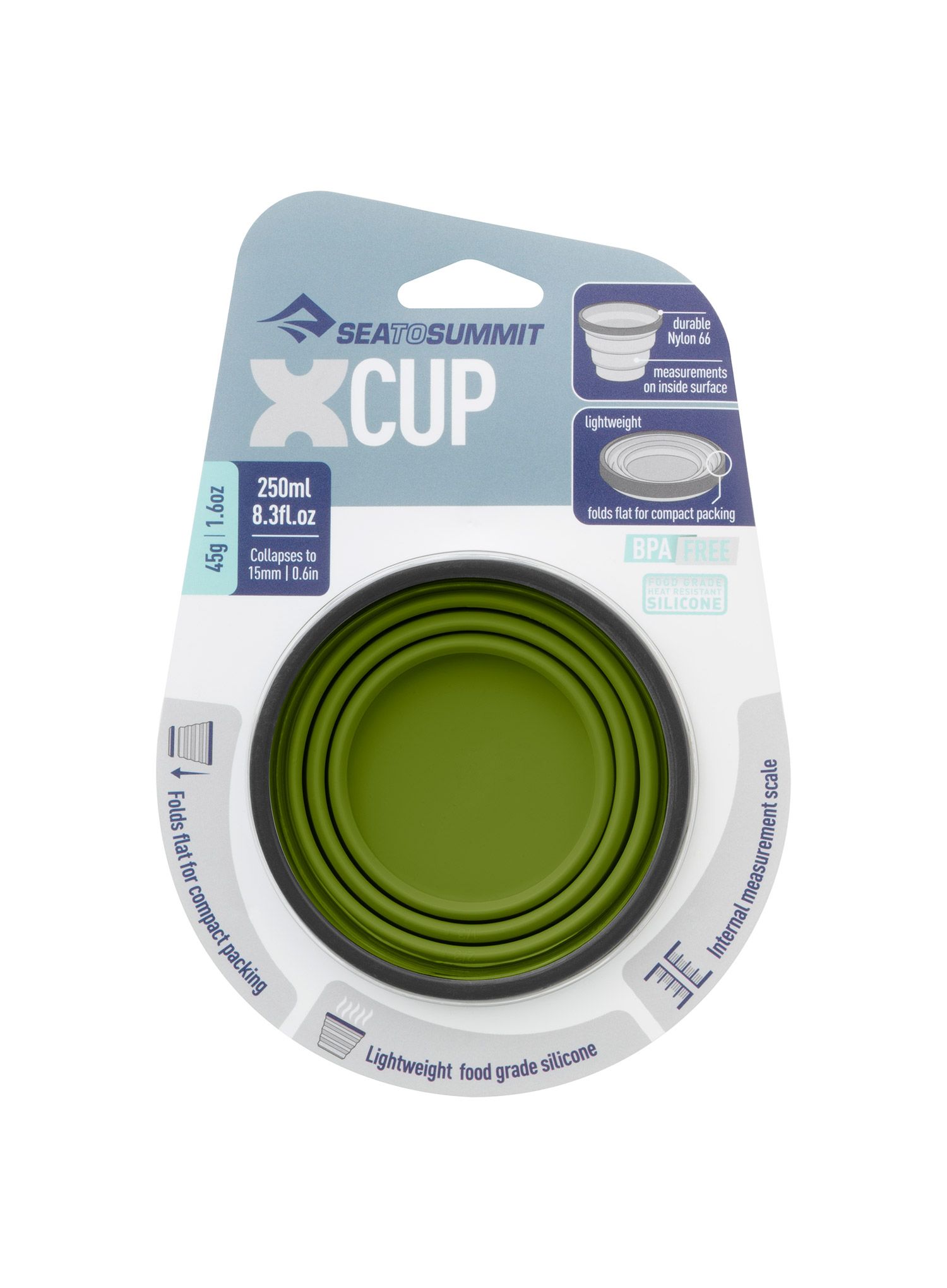 Putna šalica Sea To Summit X-Cup (0,25 l) - olive