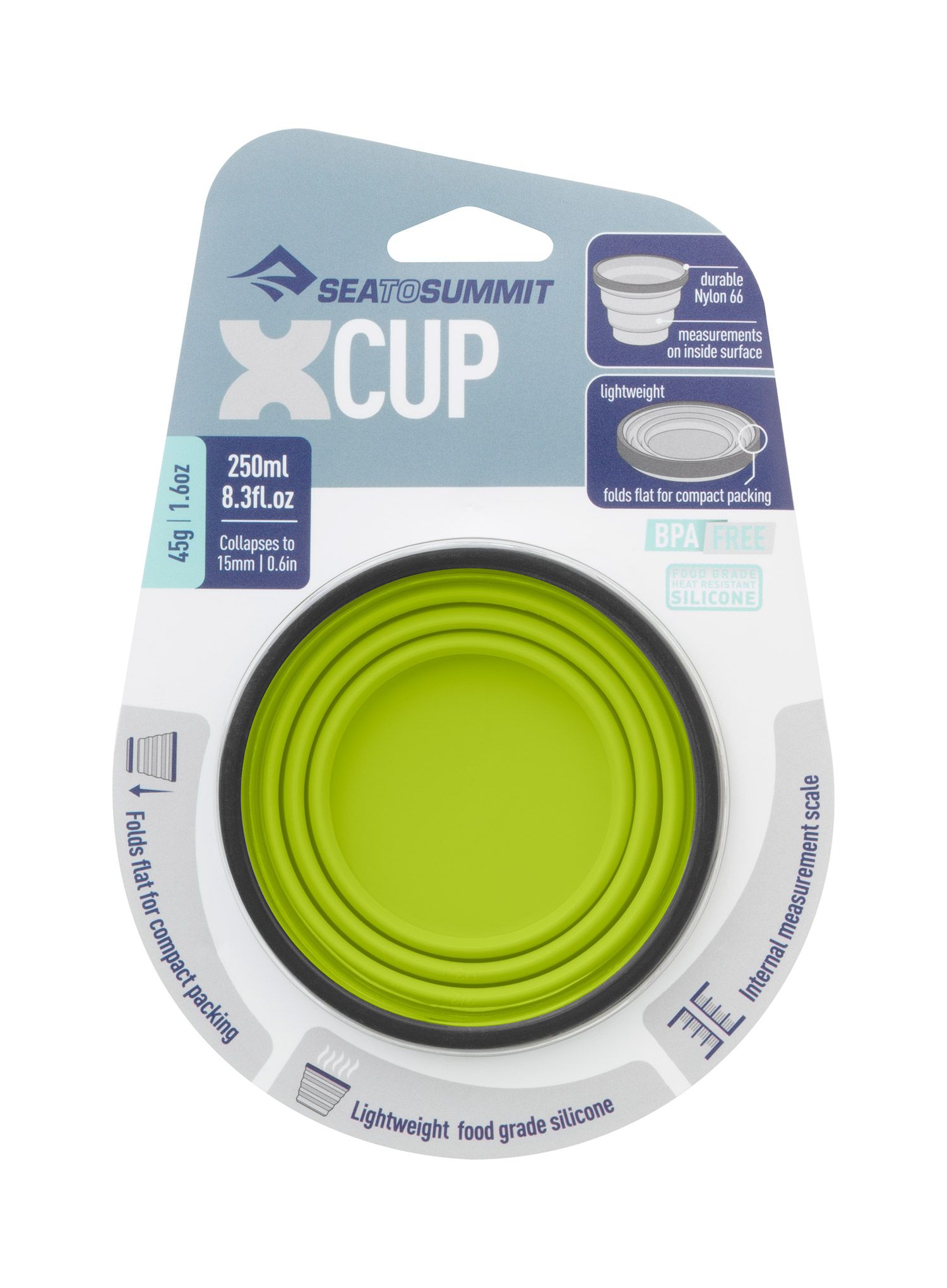 Putna šalica Sea To Summit X-Cup (0,25 l) - lime