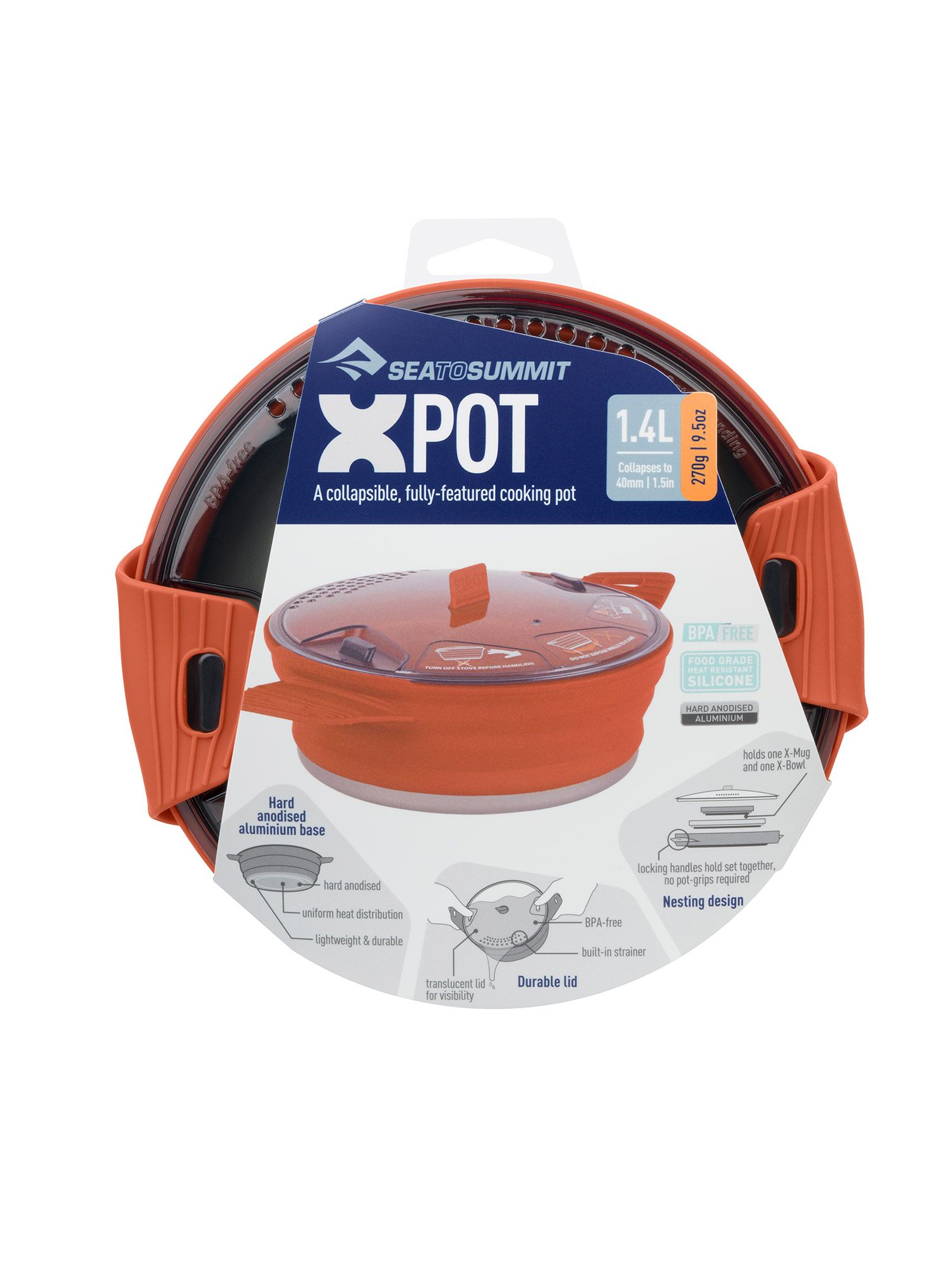 Lonac Sea To Summit X-Series X-Pot 1.4l - rust