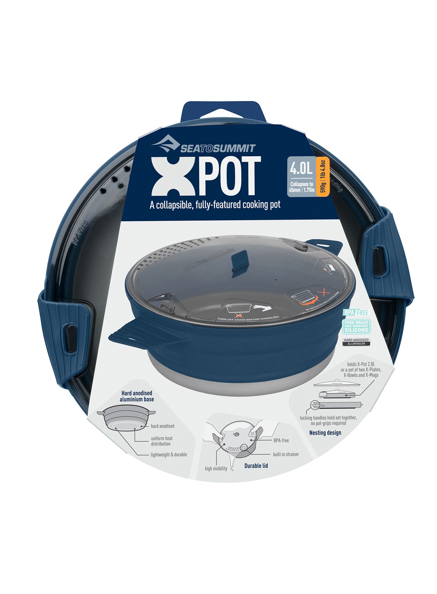 Lonac Sea To Summit X-Series X-Pot 4.0l - navy blue