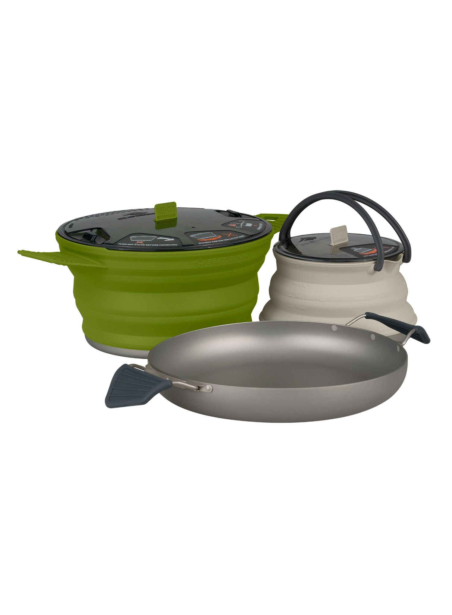 Set lonaca Sea To Summit X-Series X-Set 32 - charcoal/olive/sand