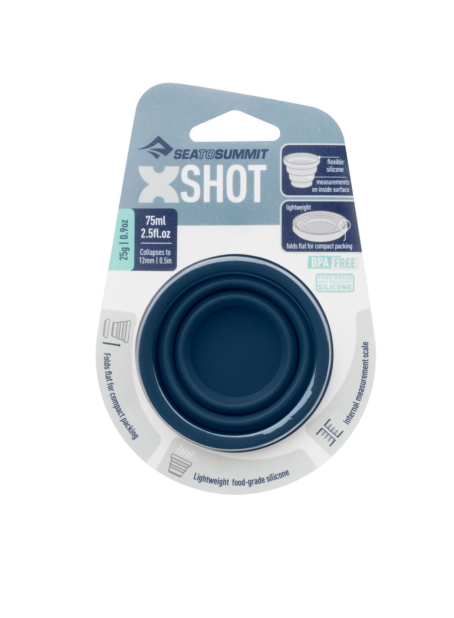 Putna šalica Sea To Summit X-Shot 75 ml - navy blue