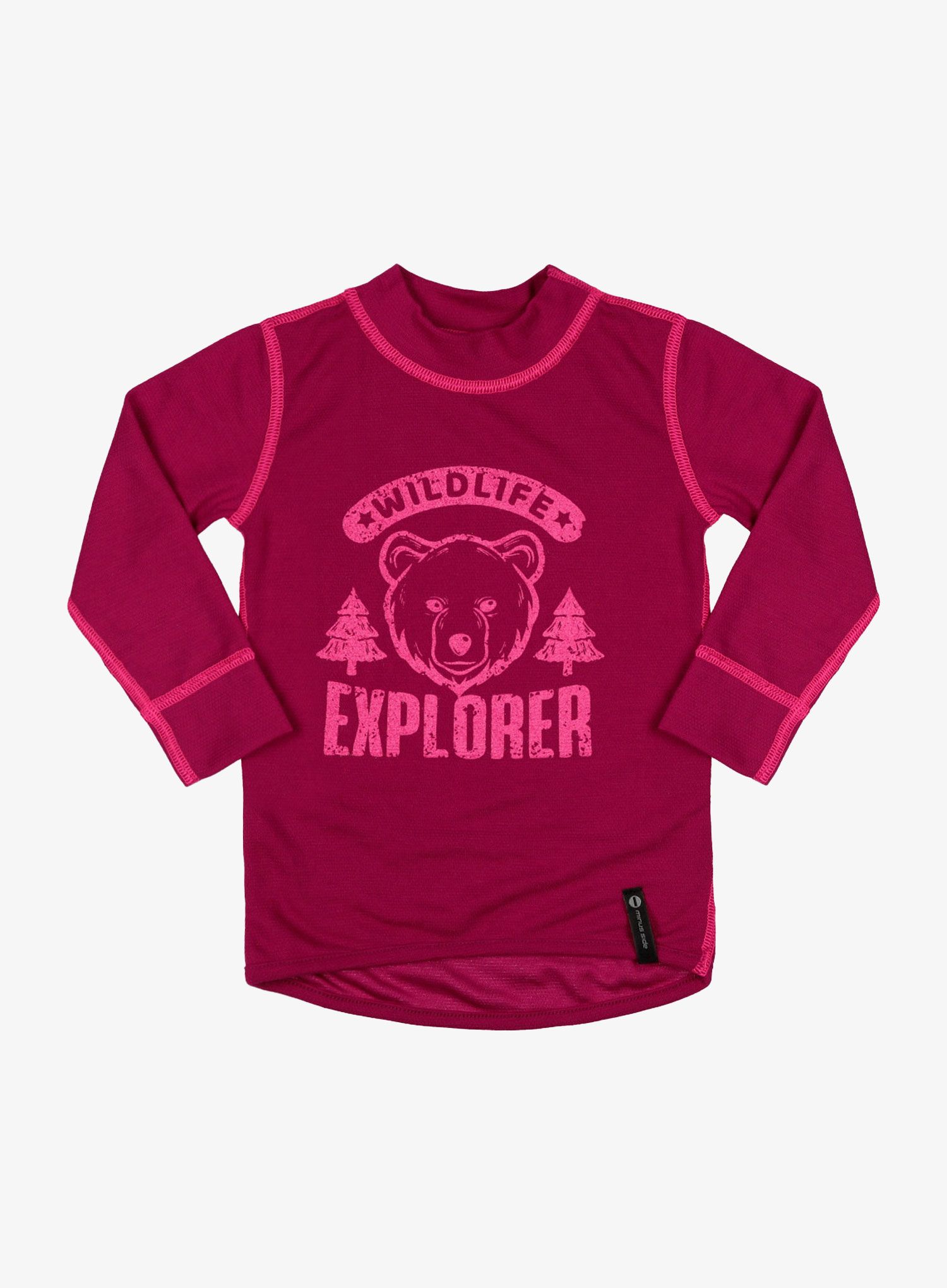 Dječje termo donje rublje Sensor DF Set Tee L/S + Underpants Youth - wild lilla