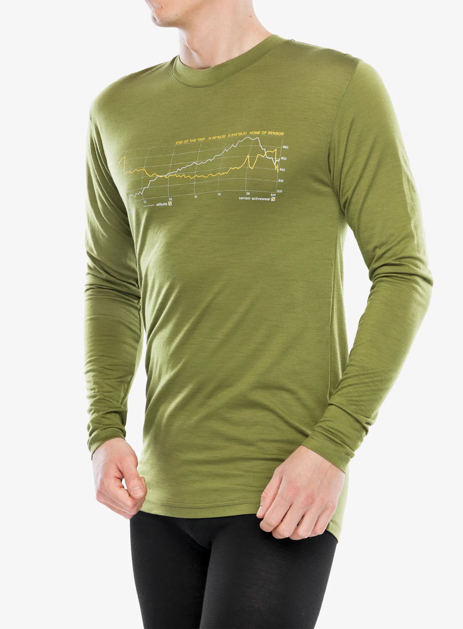 Dukserica Sensor Merino Active PT Tee L/S - safari track