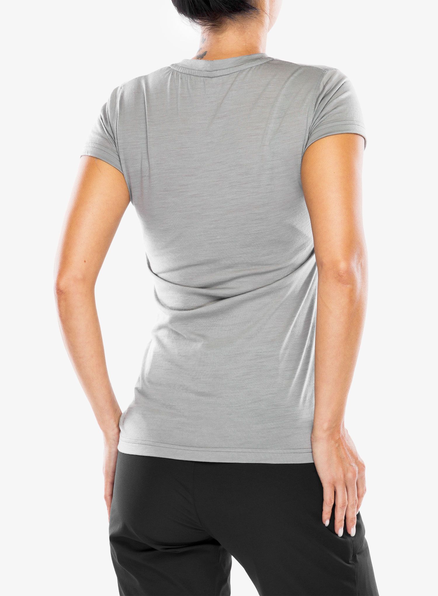 Ženska majica Sensor Merino Active PT Tee S/S - grey mountains