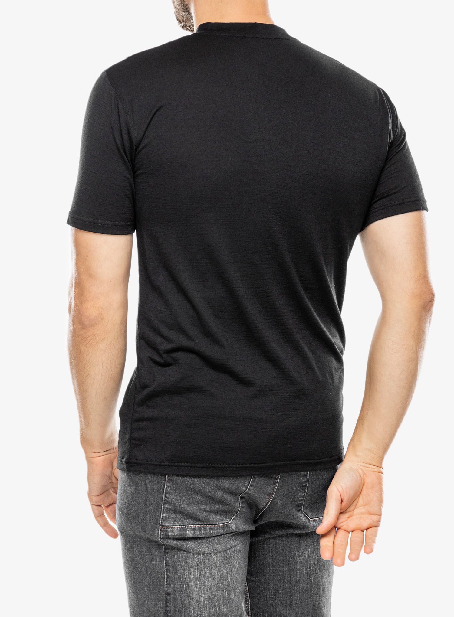 Majica s tiskom Sensor Merino Active PT Tee S/S - black van life