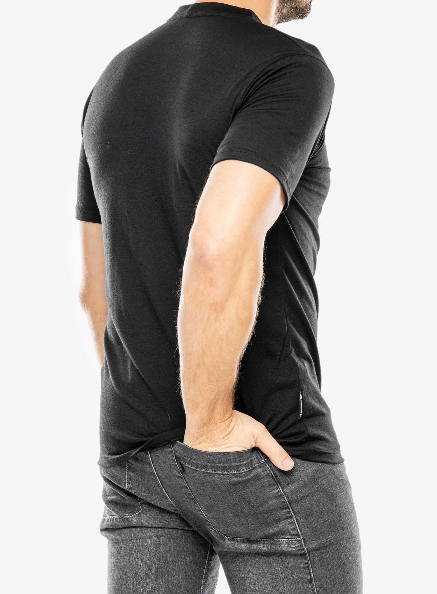 Majica s tiskom Sensor Merino Active PT Tee S/S - black van life