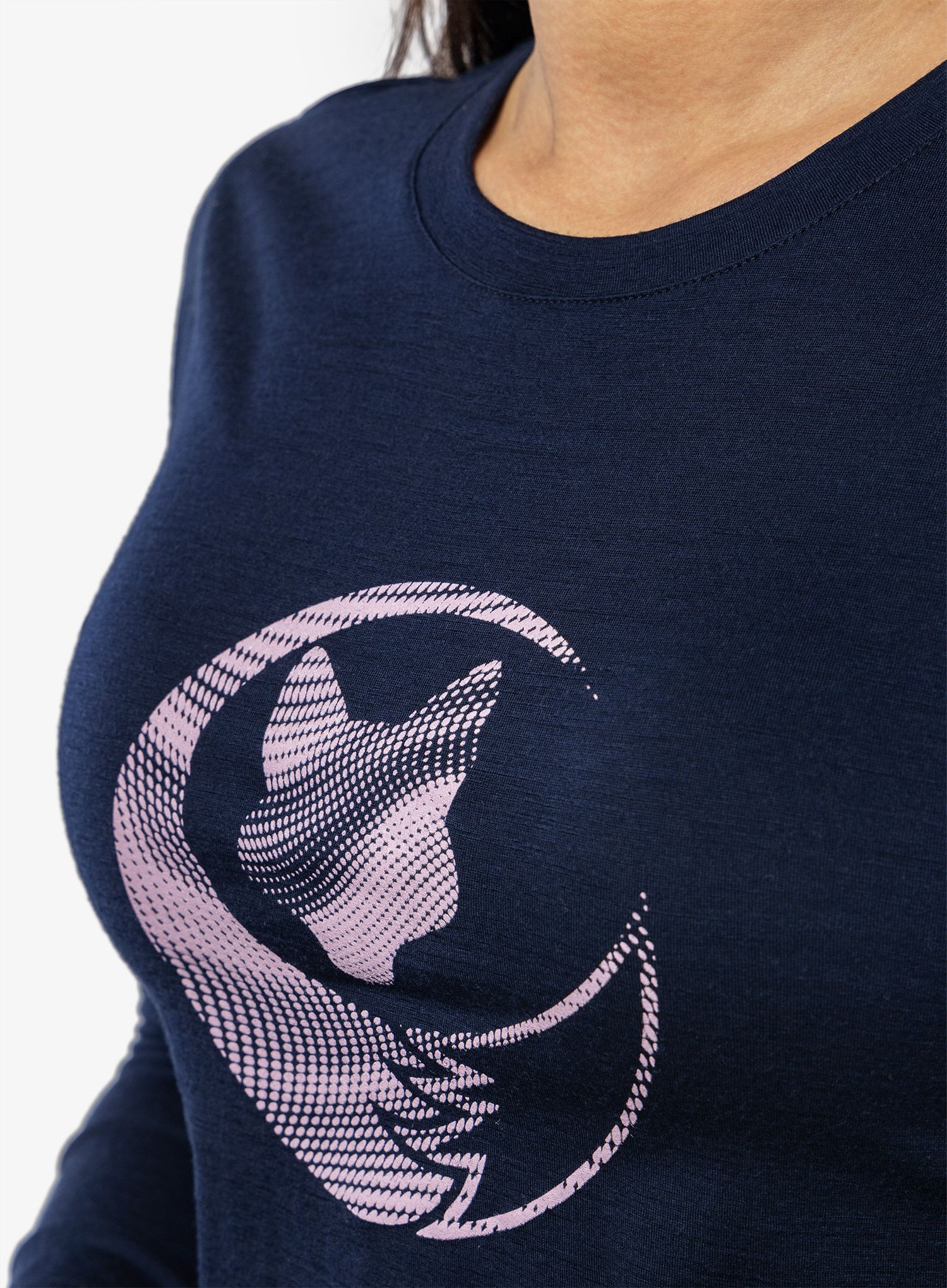 Ženska dukserica Sensor Merino Active PT Tee LS Fox - deep blue