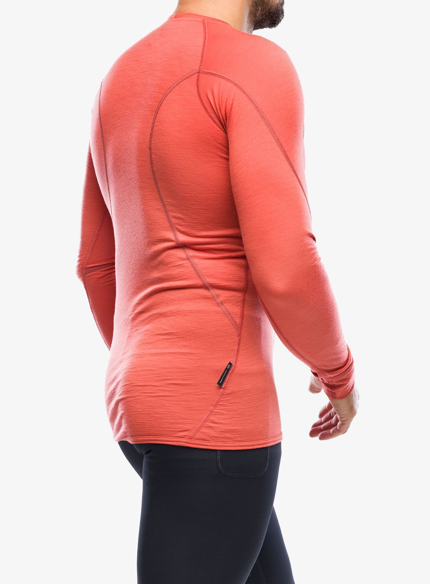 Termoaktivna dukserica Sensor Merino Active Tee LS - terracotta