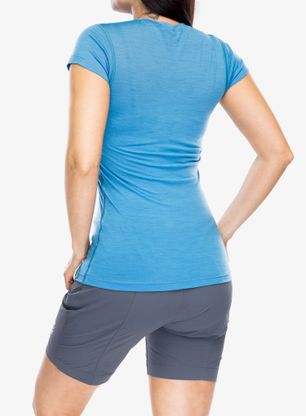 Ženska majica Sensor Merino Active Tee S/S - blue