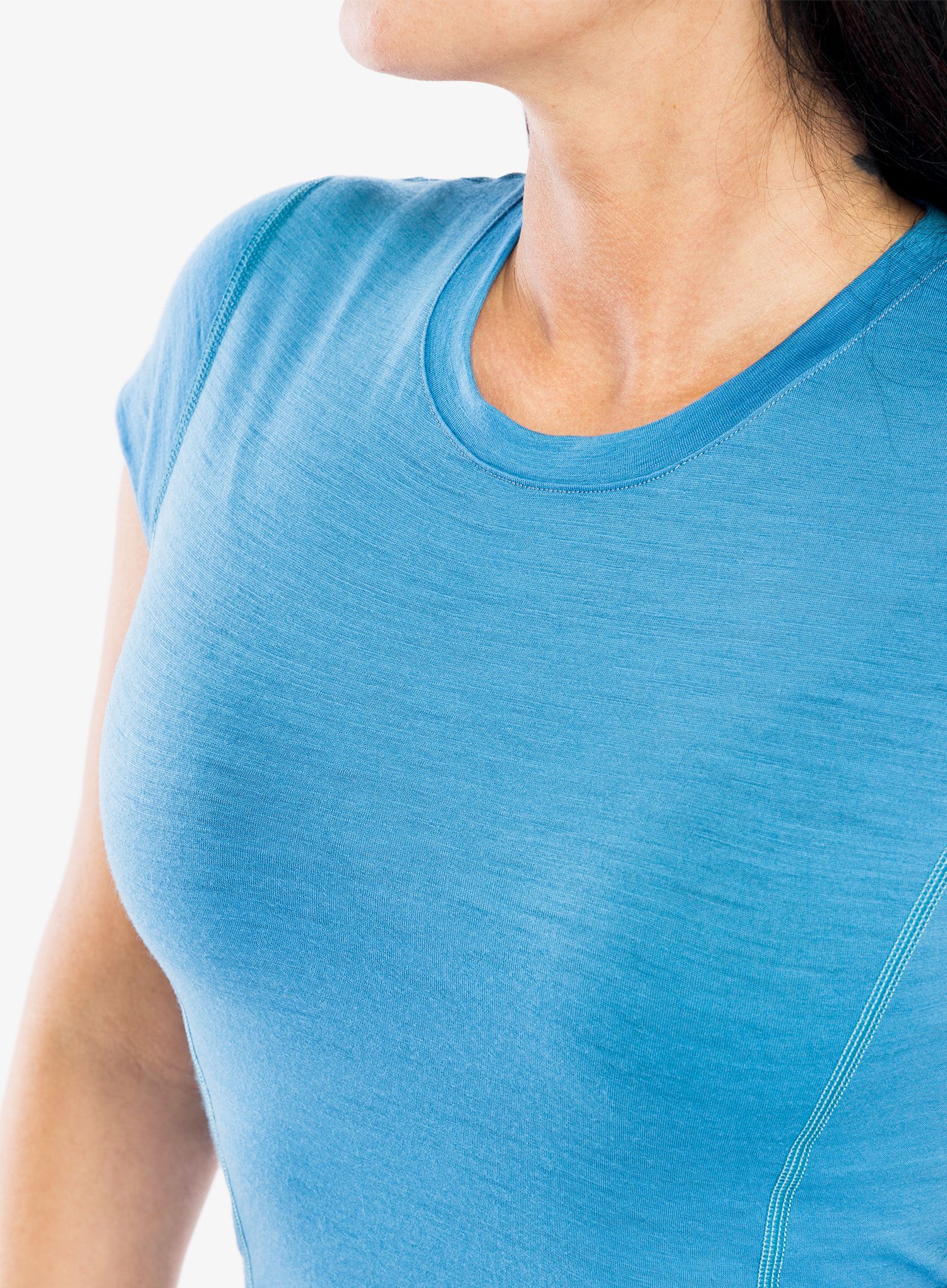 Ženska majica Sensor Merino Active Tee S/S - blue