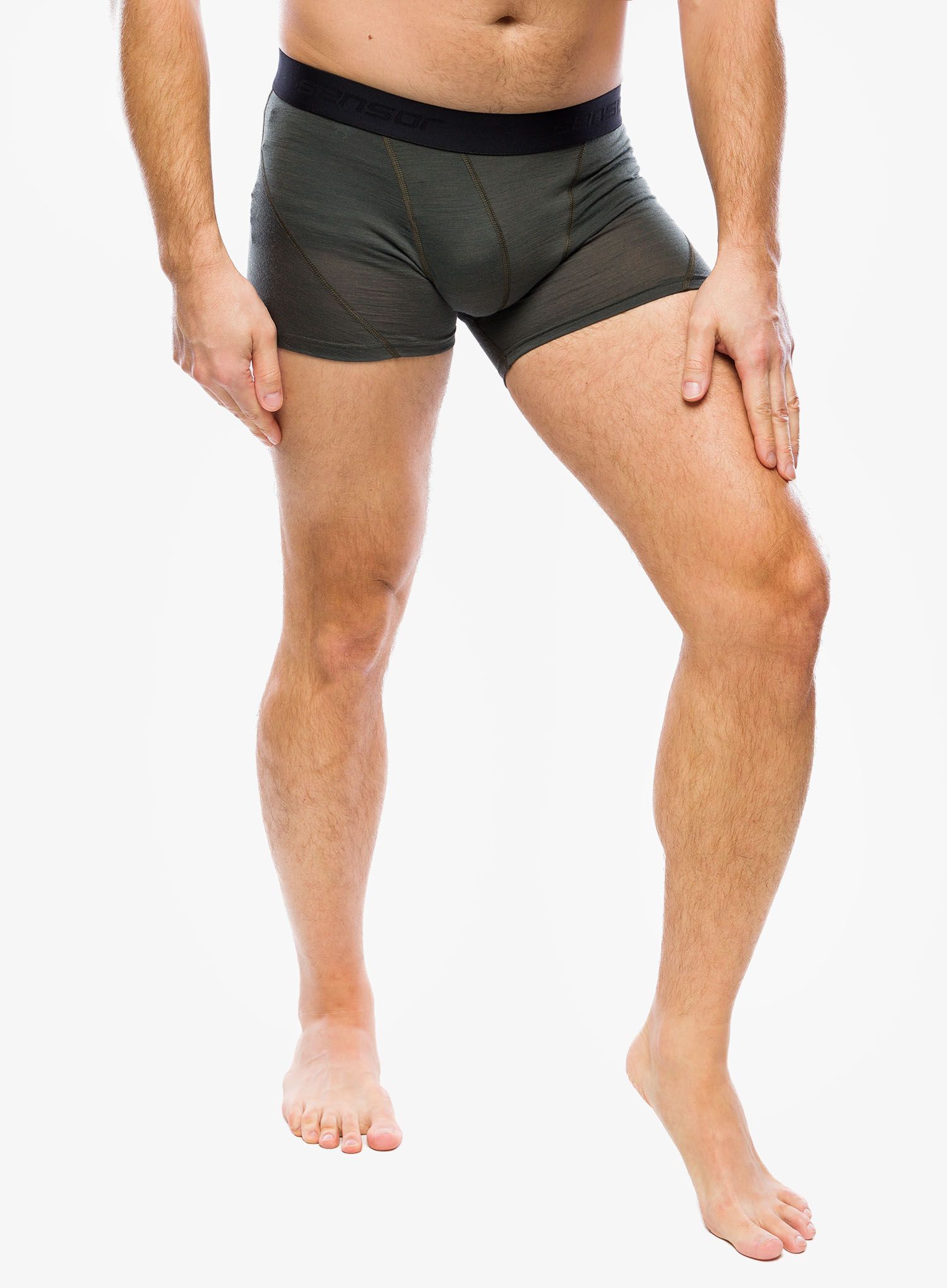 Termoaktivne bokserice Sensor Merino Air 3-Pack Boxers - black/blue/olive