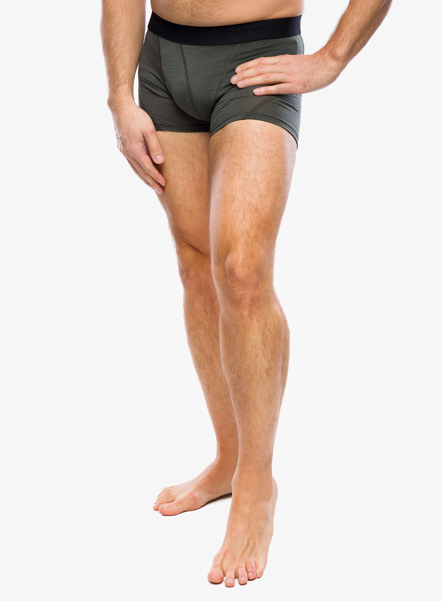 Termoaktivne bokserice Sensor Merino Air 3-Pack Boxers - black/blue/olive
