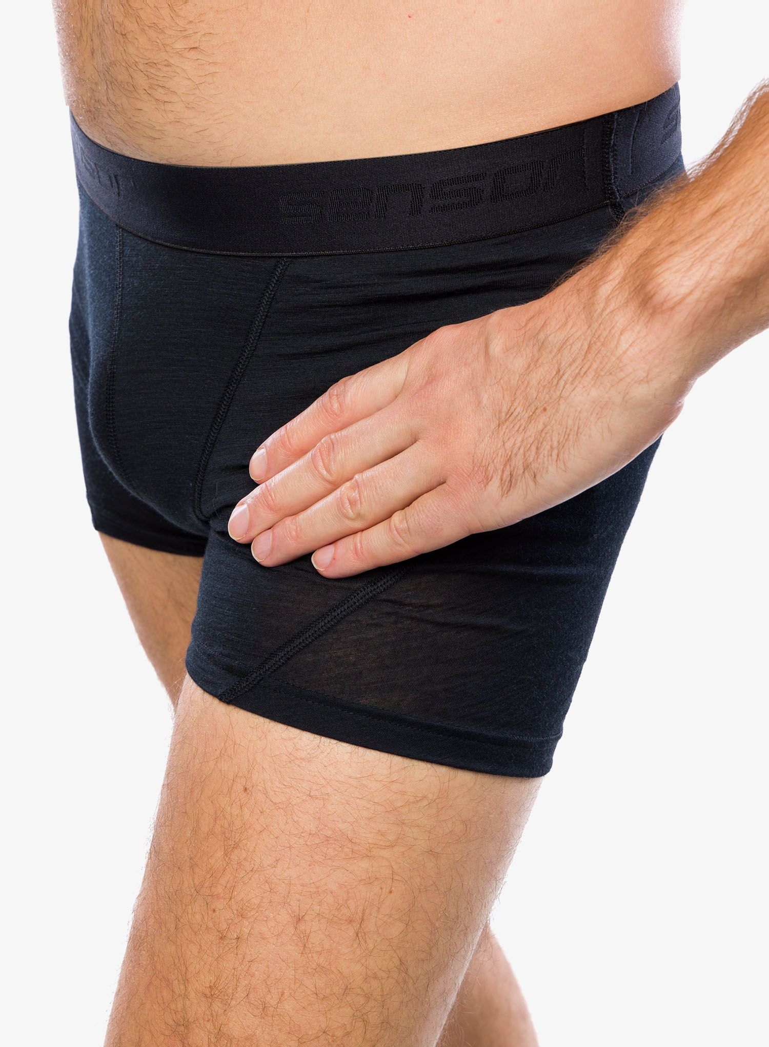 Termoaktivne bokserice Sensor Merino Air 3-Pack Boxers - black/blue/olive