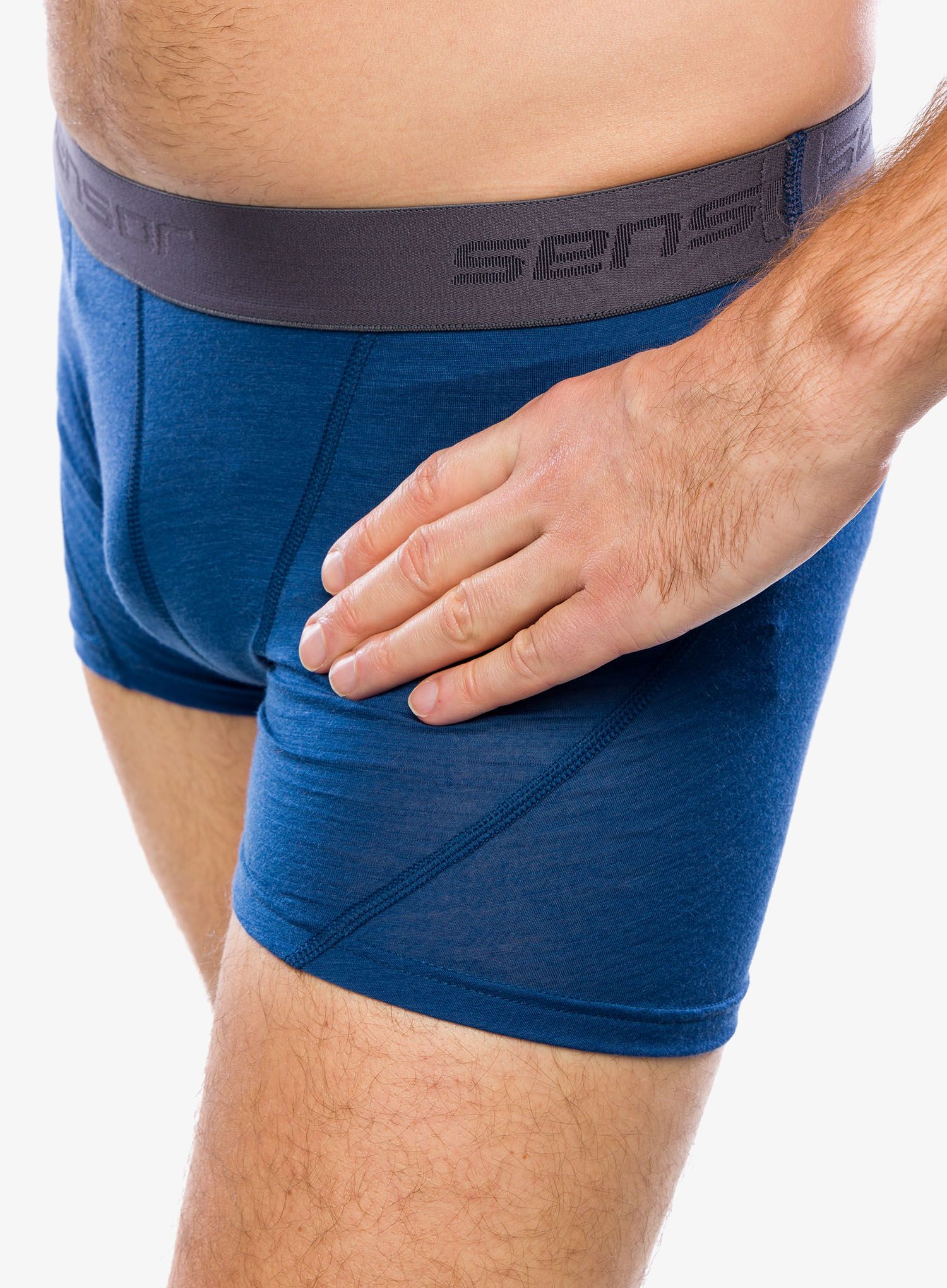 Termoaktivne bokserice Sensor Merino Air 3-Pack Boxers - black/blue/olive