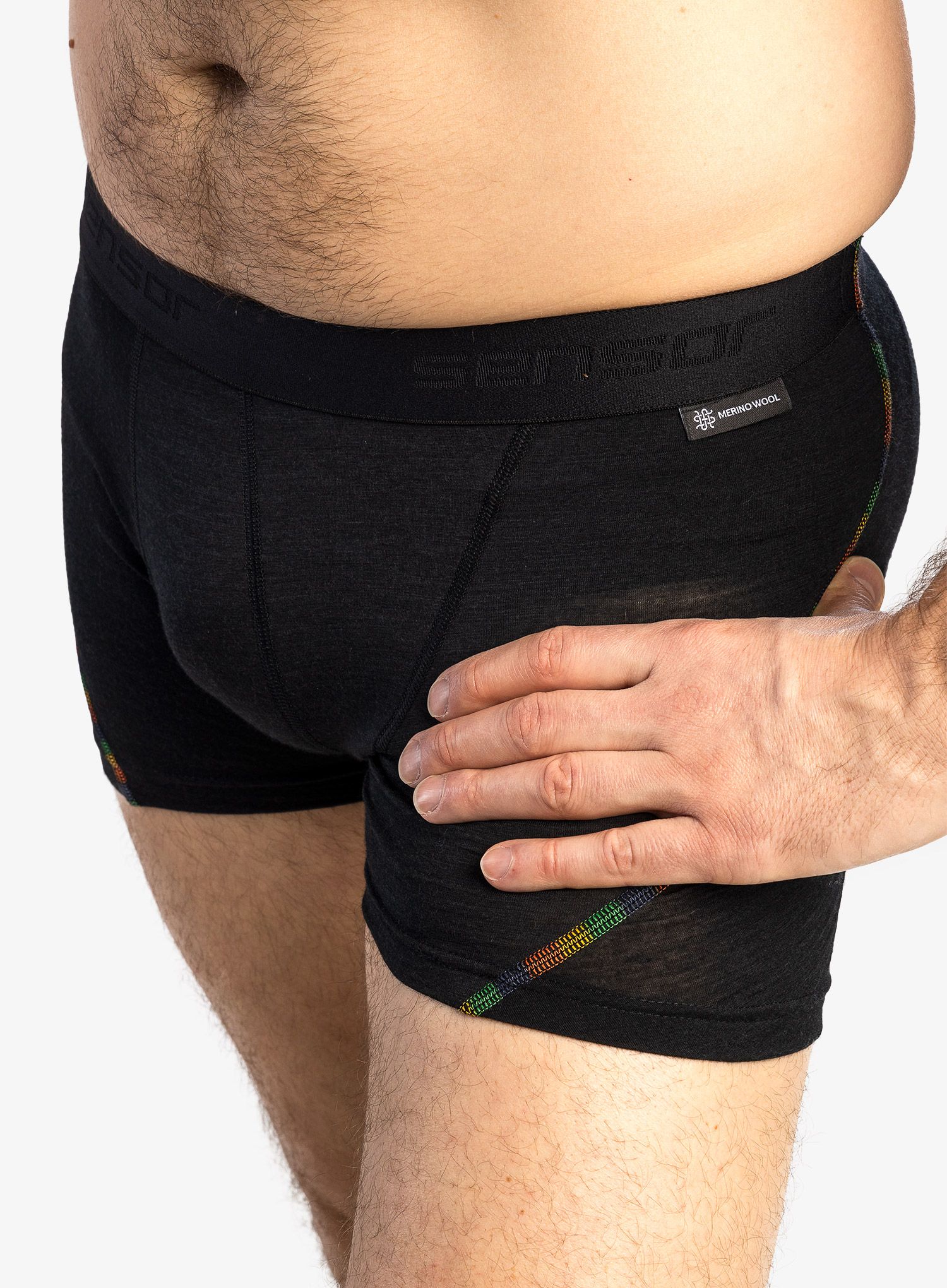 Termoaktivne bokserice Sensor Merino Air Boxers 3Pack - black/blue/olive