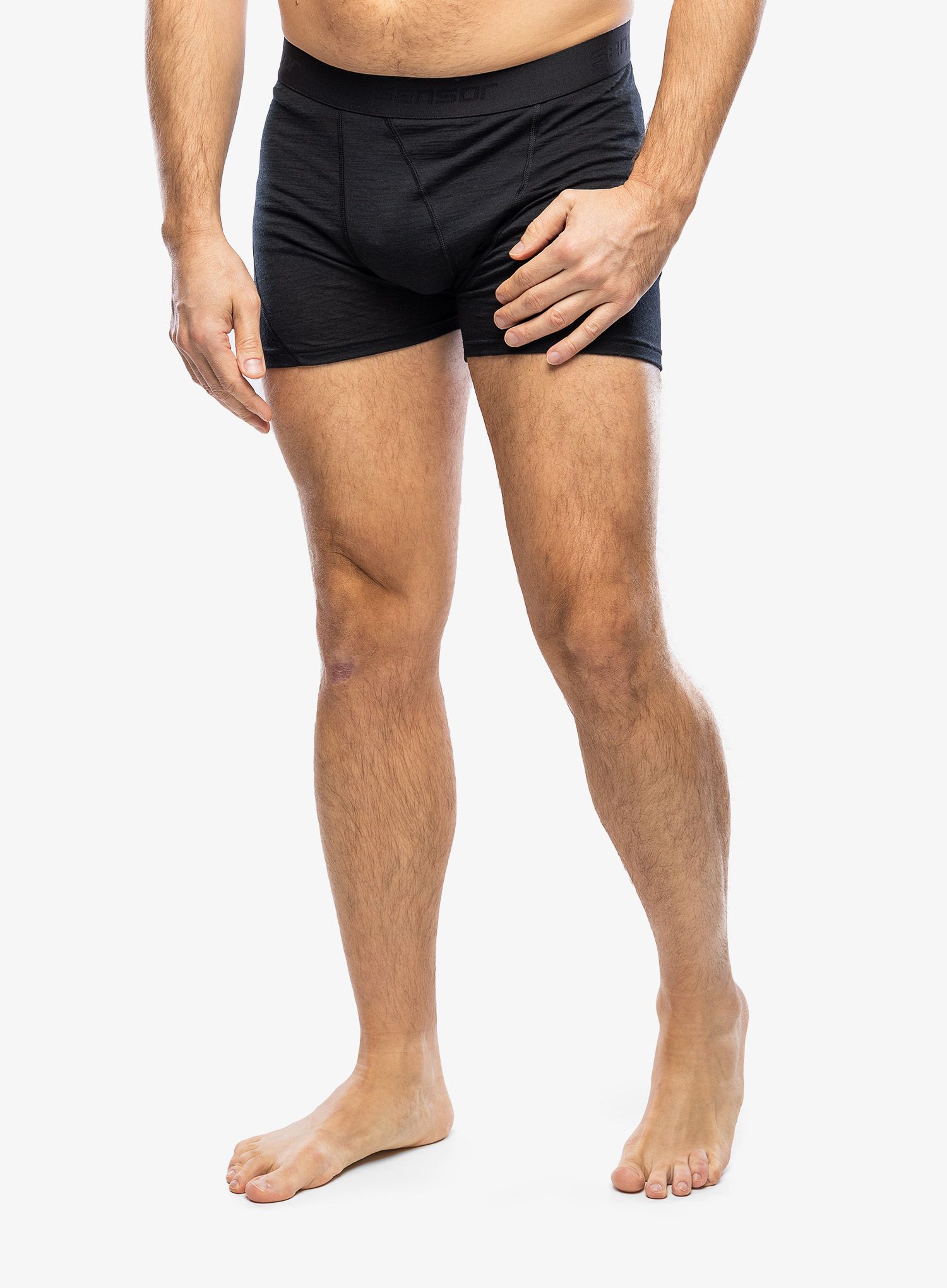 Termoaktivne bokserice Sensor Merino Air Boxers - black/black