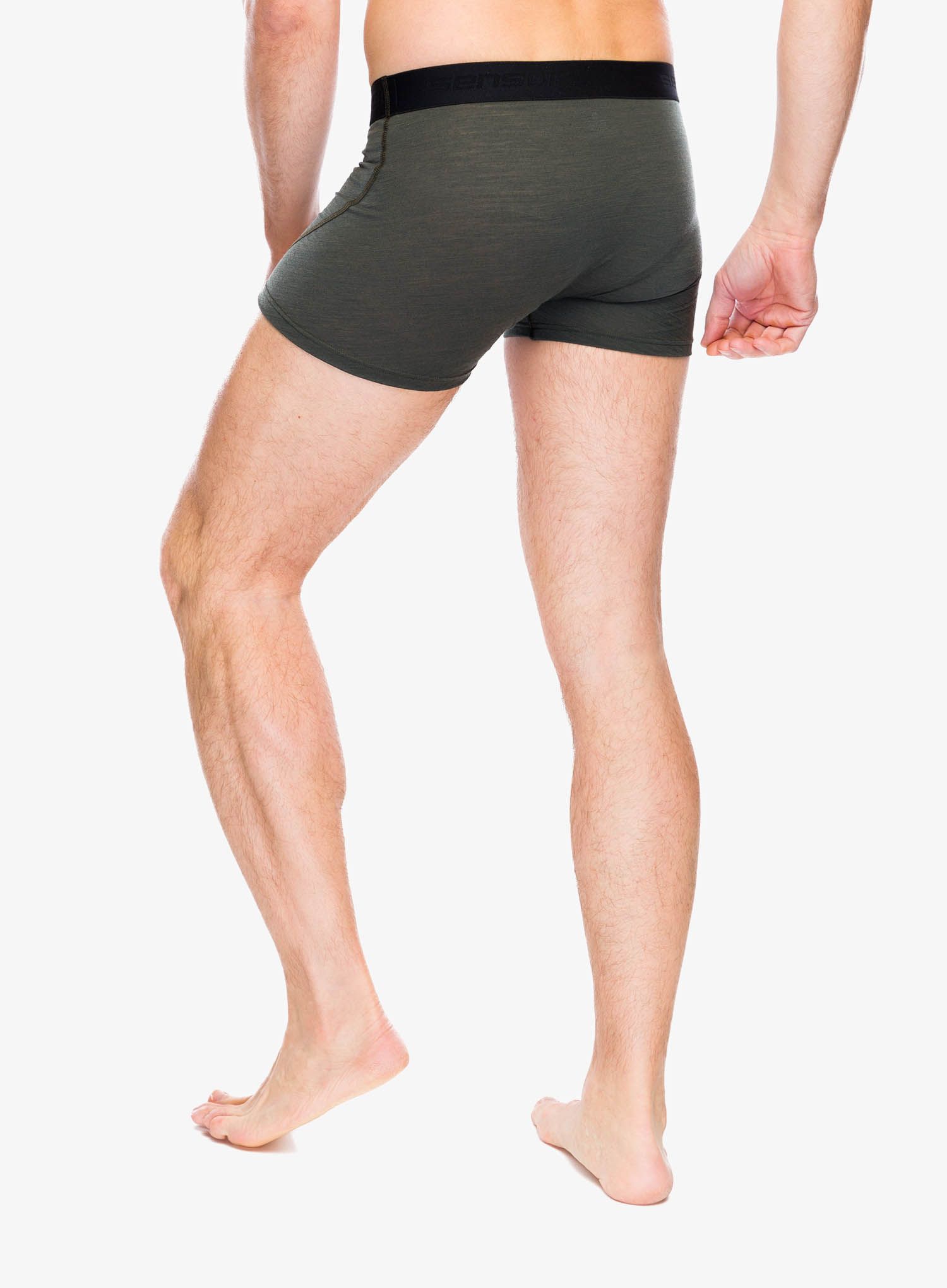 Termoaktivne bokserice Sensor Merino Air Boxers - olive green