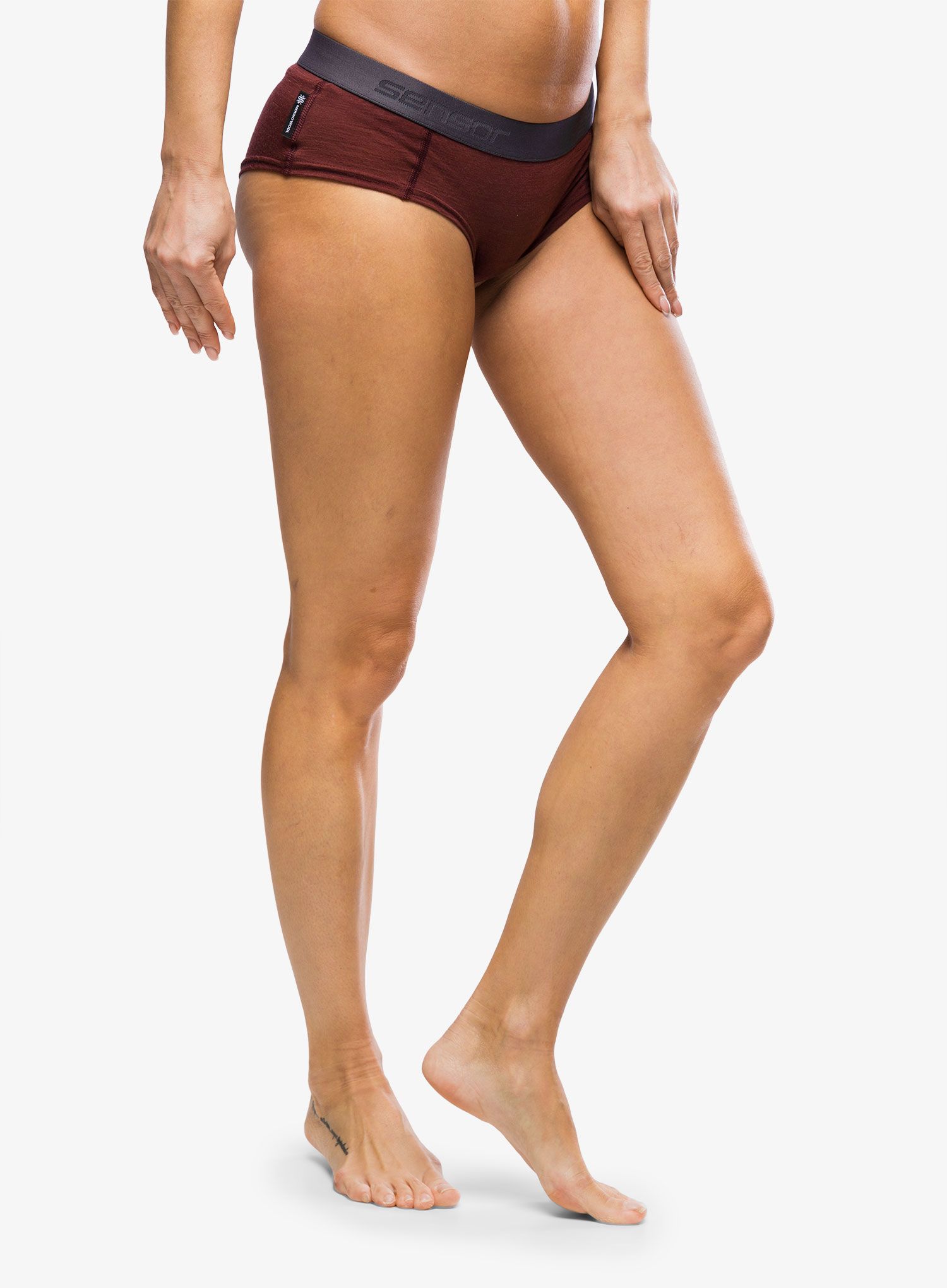 Ženske termoaktivne gaćice Sensor Merino Air Panties - red