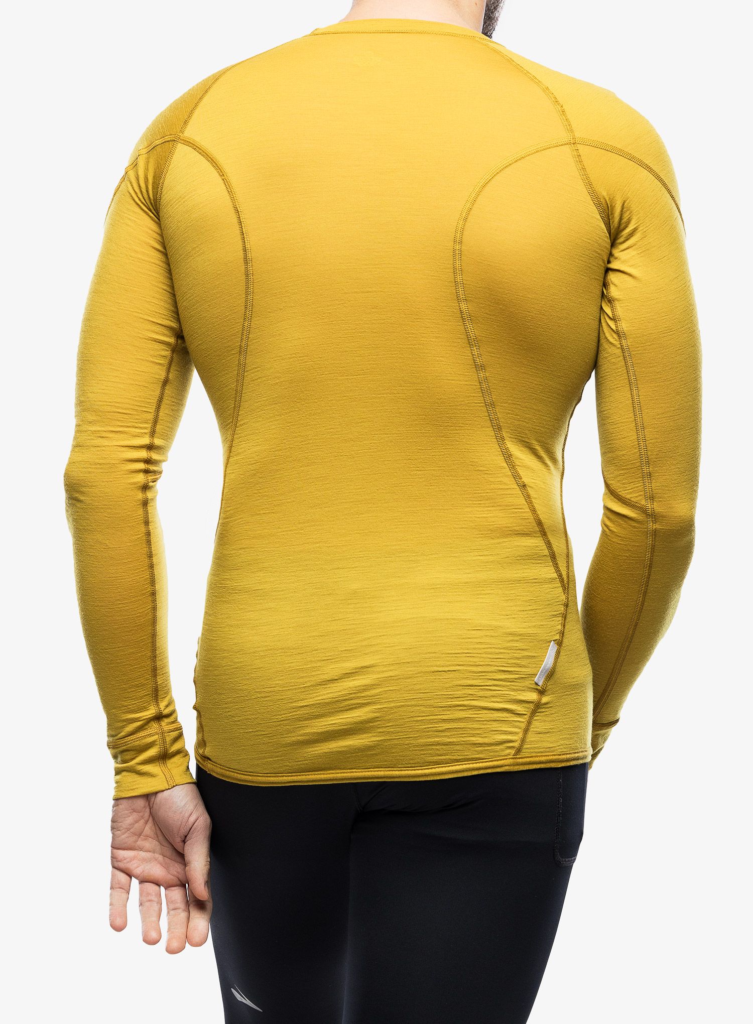 Termoaktivna dukserica Sensor Merino Air Tee LS - mustard