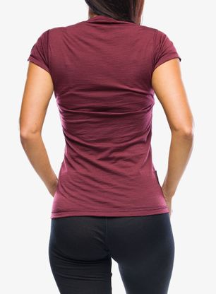 Ženska merino majica Sensor Merino Air Tee SS - port red