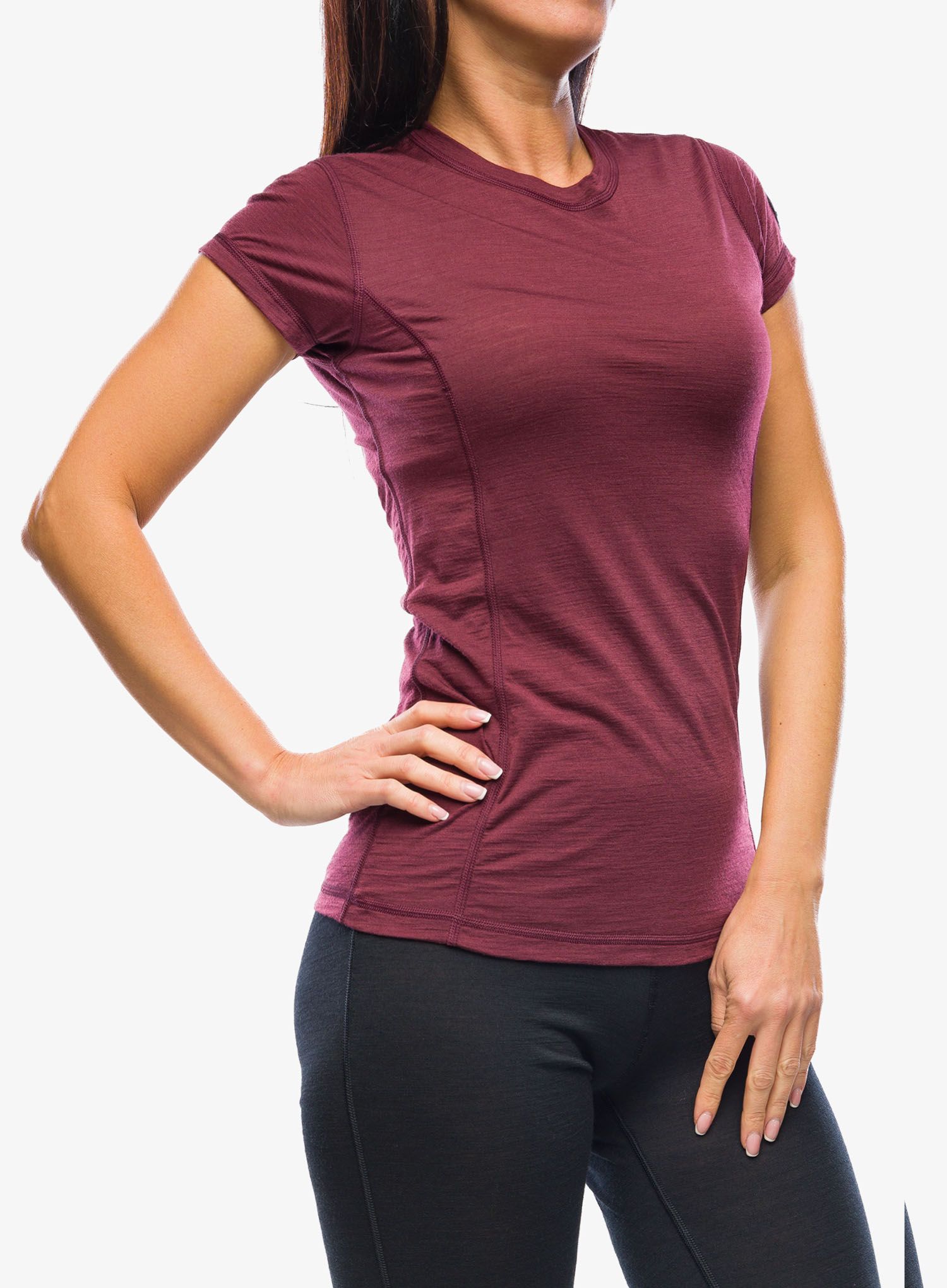 Ženska merino majica Sensor Merino Air Tee SS - port red