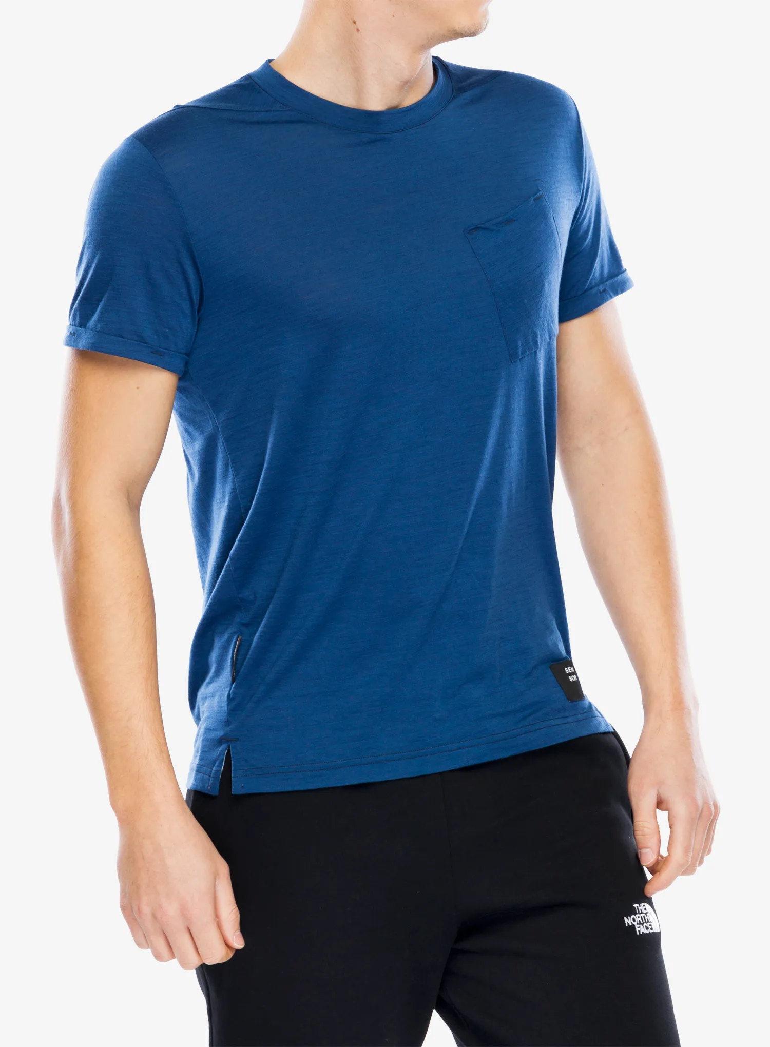 Merino majica Sensor Merino Air Traveller Tee - dark blue