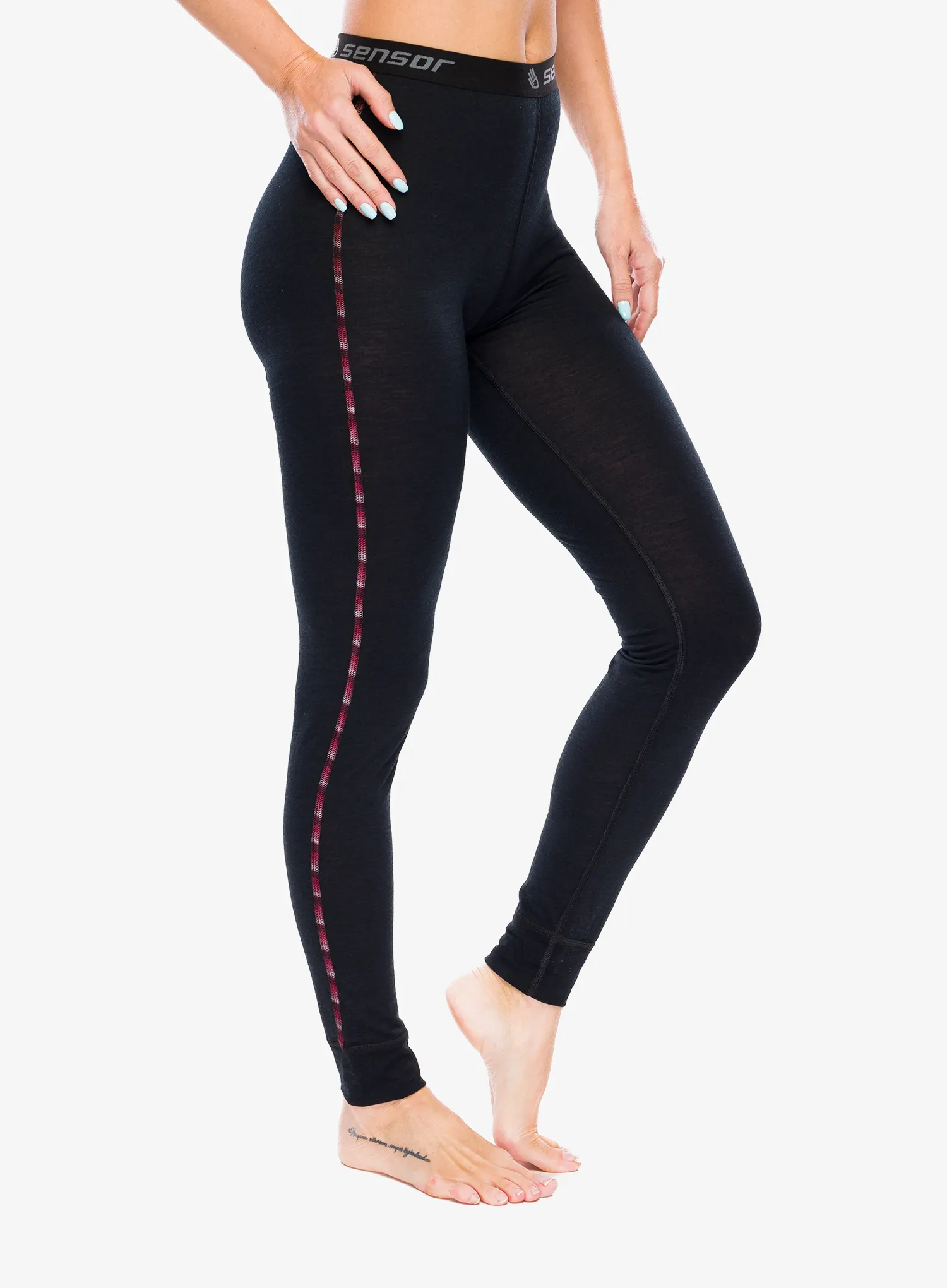 Ženske termo tajice Sensor Merino Air Underpants - black