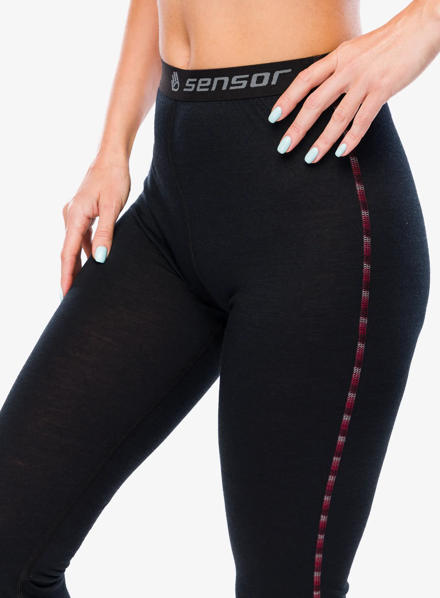 Ženske termo tajice Sensor Merino Air Underpants - black