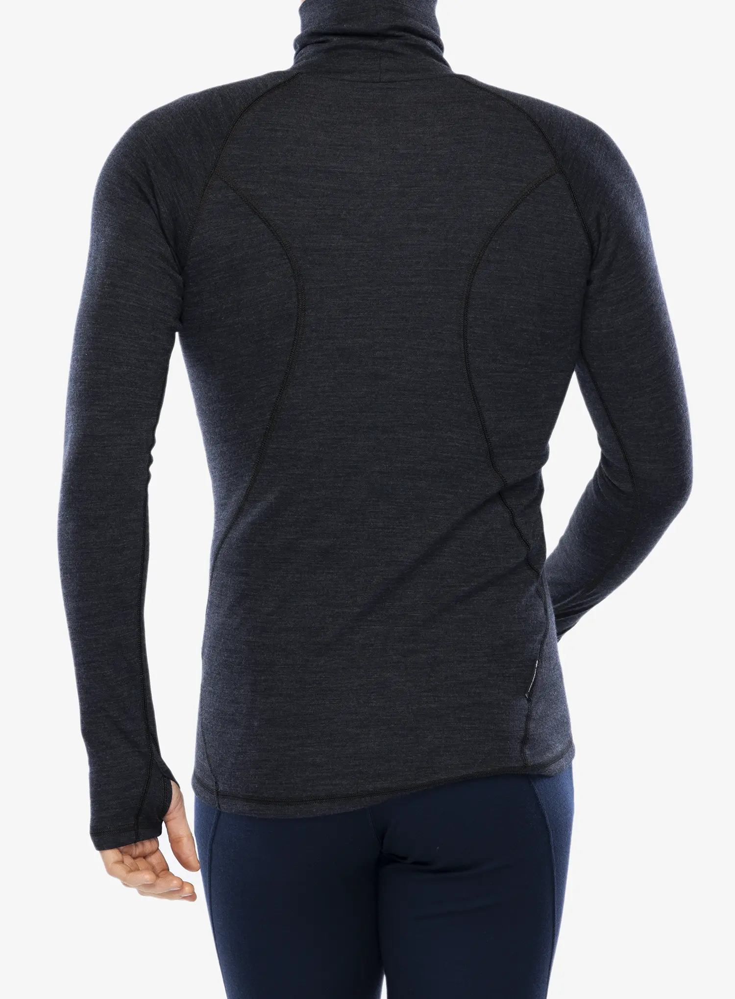 Termoaktivna dukserica Sensor Merino Bold Tee LS Roll Neck - anthracite gray