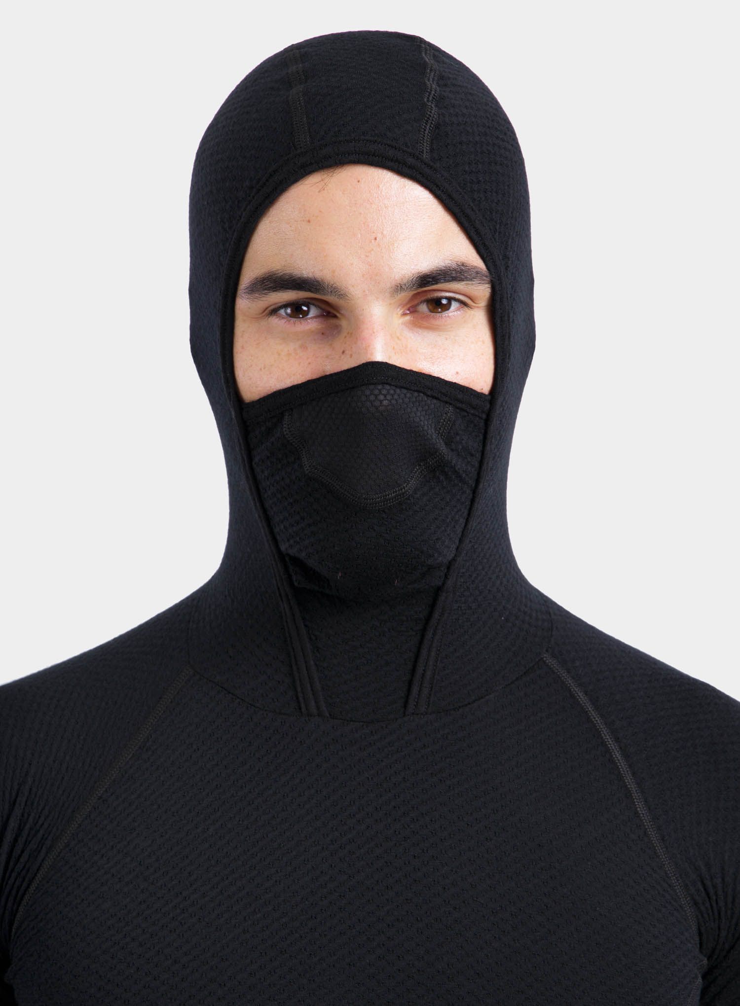 Termoaktivna dukserica Sensor Merino DF Tee L/S Hooded - black