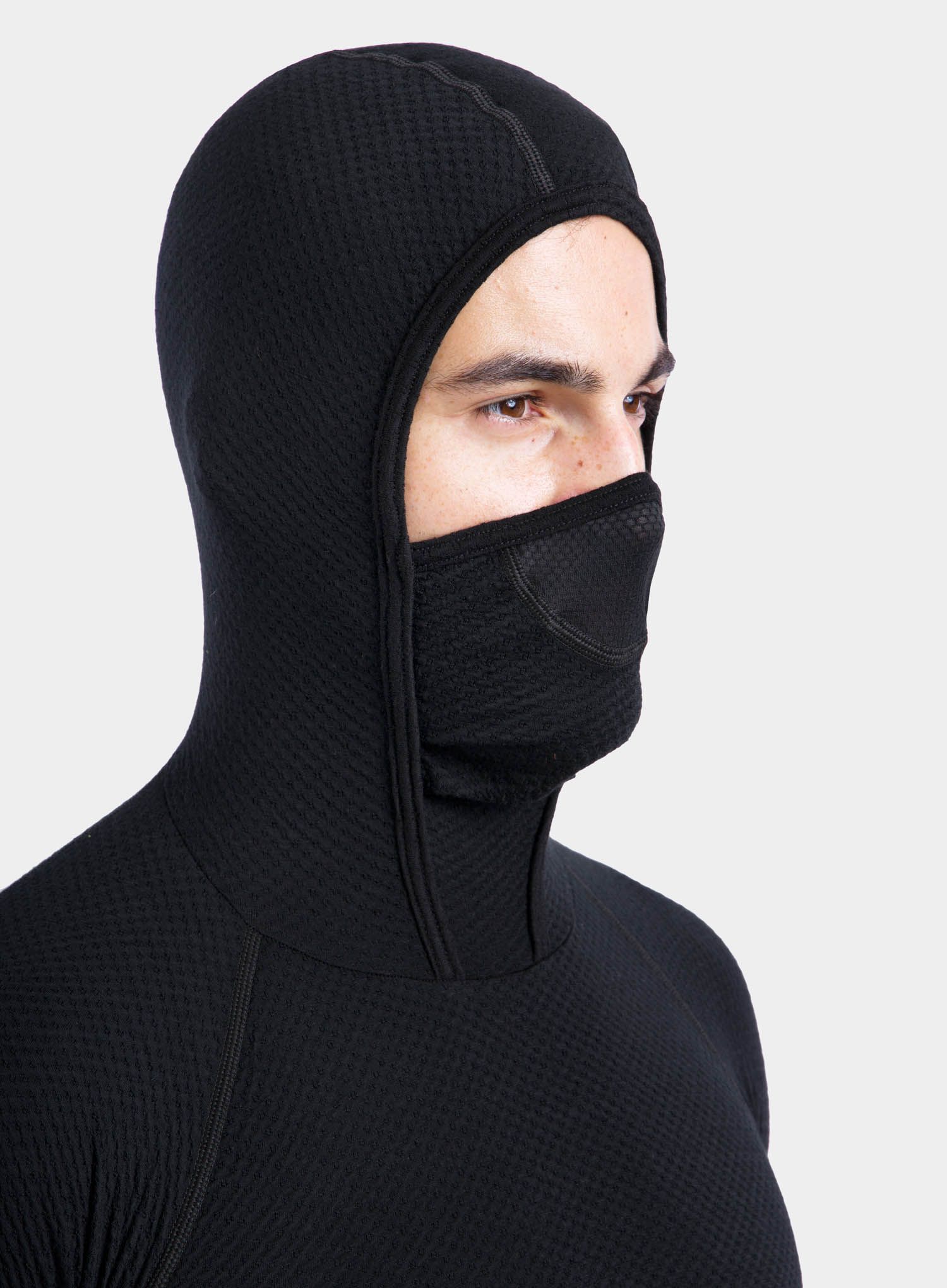 Termoaktivna dukserica Sensor Merino DF Tee L/S Hooded - black
