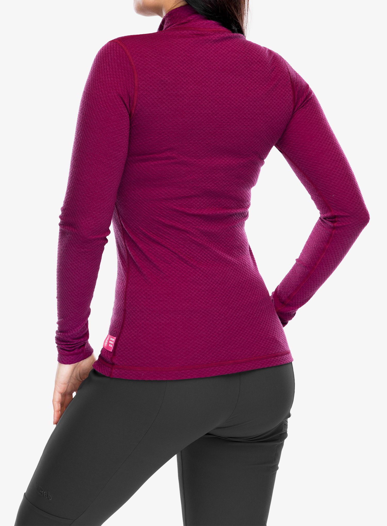 Termoaktivna dukserica Sensor Merino DF Tee L/S Zip - lilla
