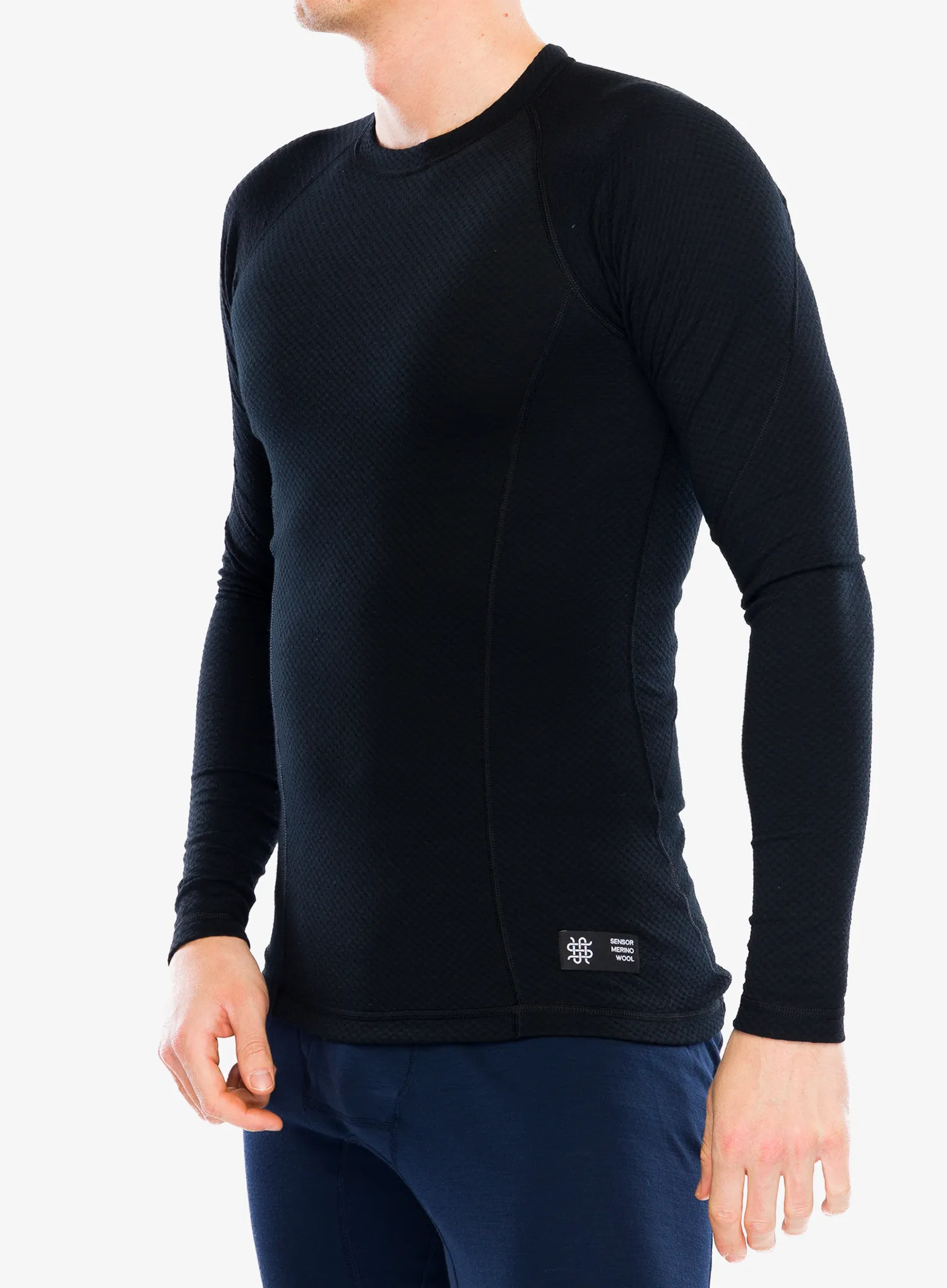 Termoaktivna dukserica Sensor Merino DF Tee L/S - black