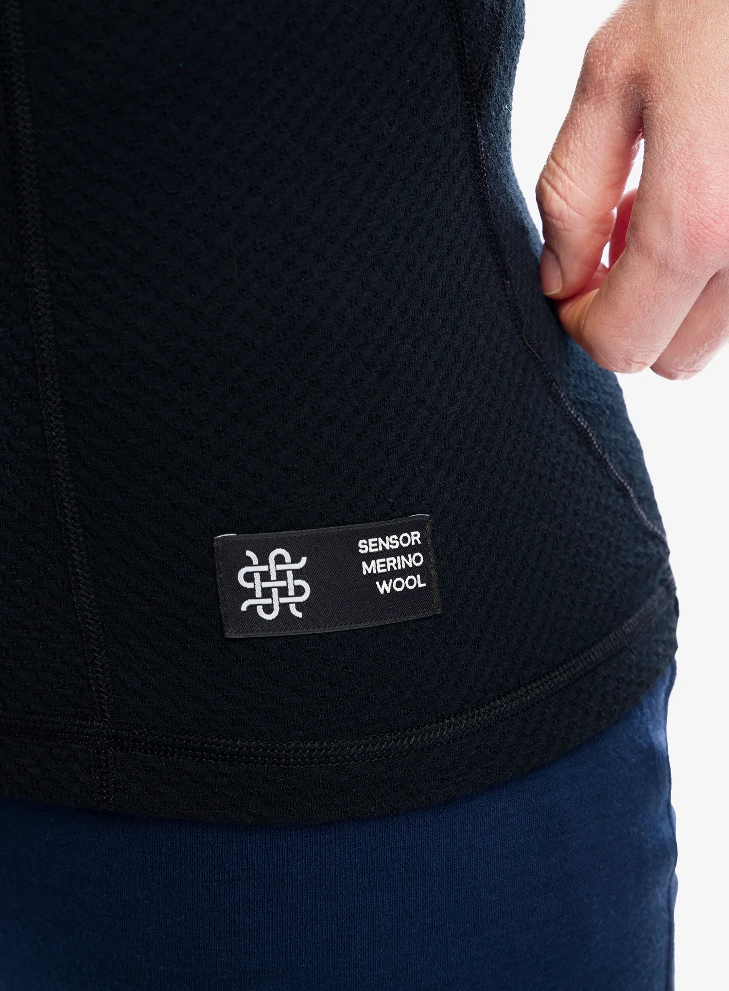 Termoaktivna dukserica Sensor Merino DF Tee L/S - black