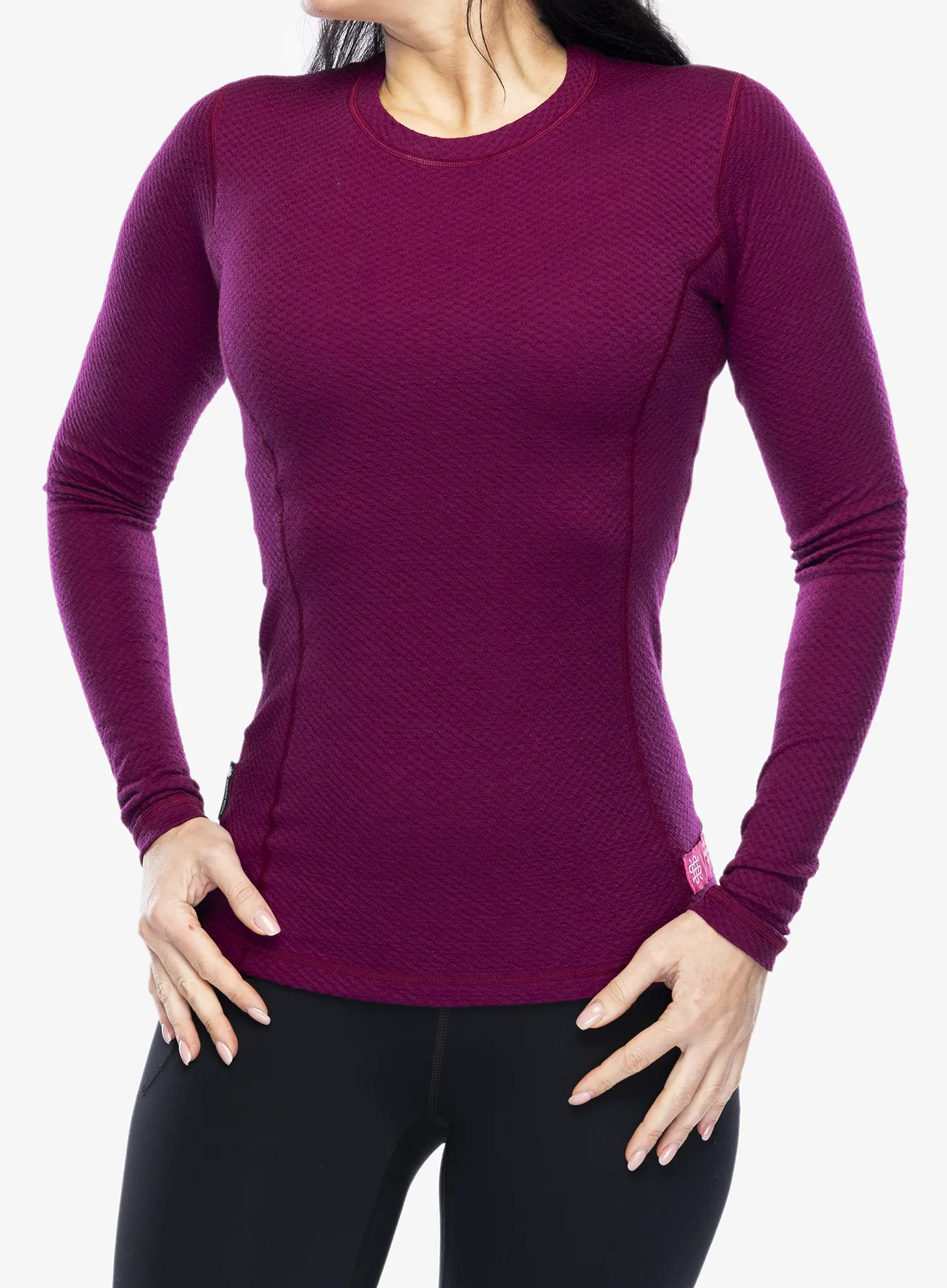 Termoaktivna dukserica Sensor Merino DF Tee L/S - lilla