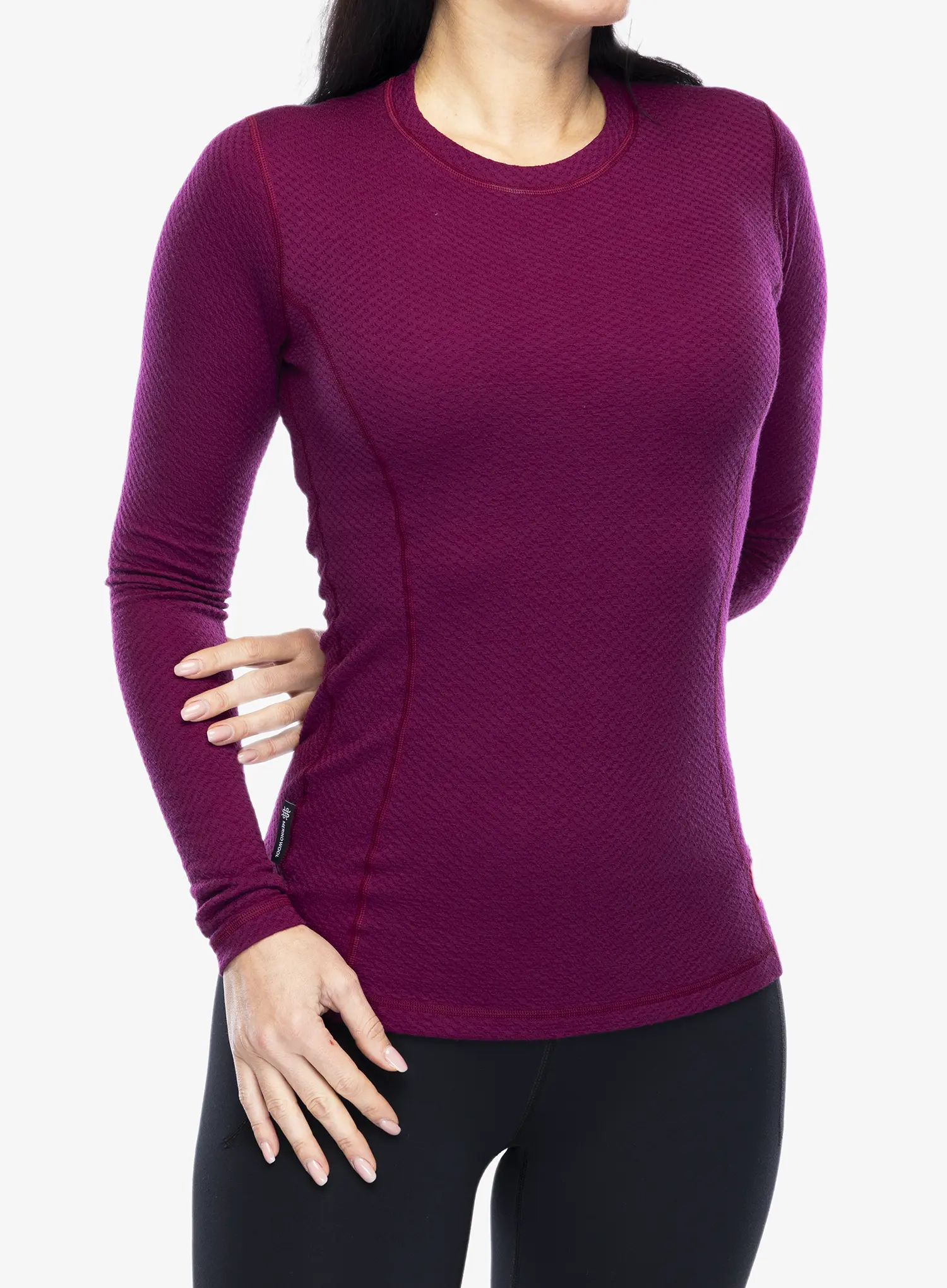 Termoaktivna dukserica Sensor Merino DF Tee L/S - lilla