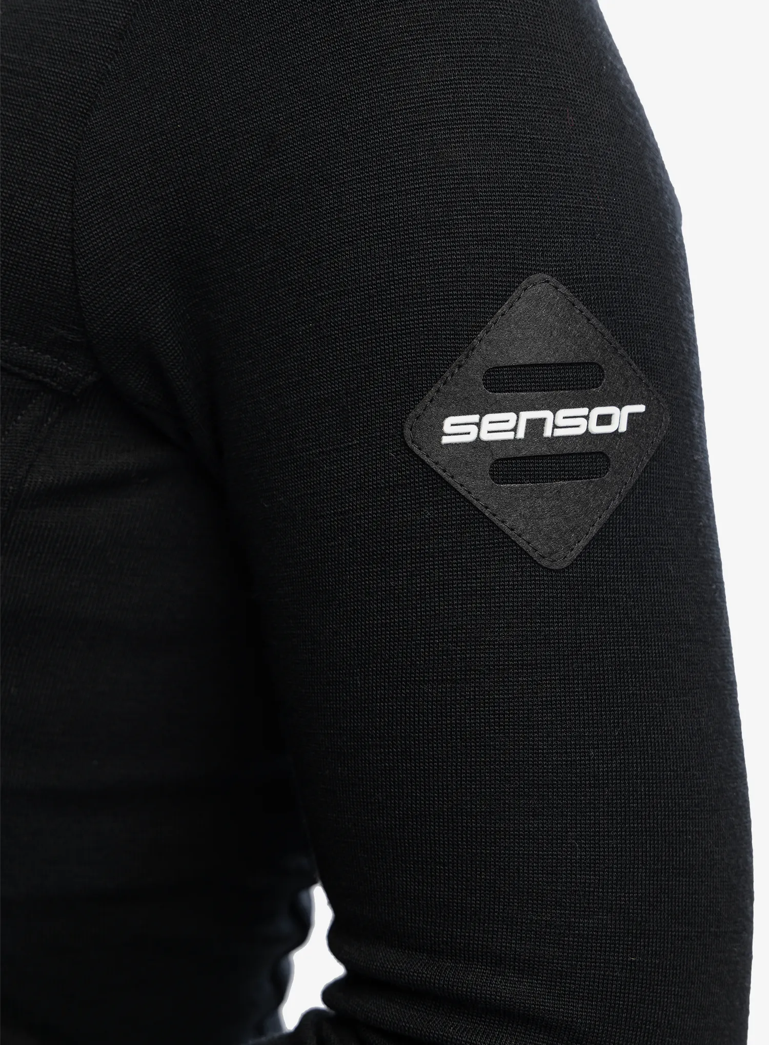 Ženska termoaktivna dukserica Sensor Merino Ex Tee L/S Zip - black