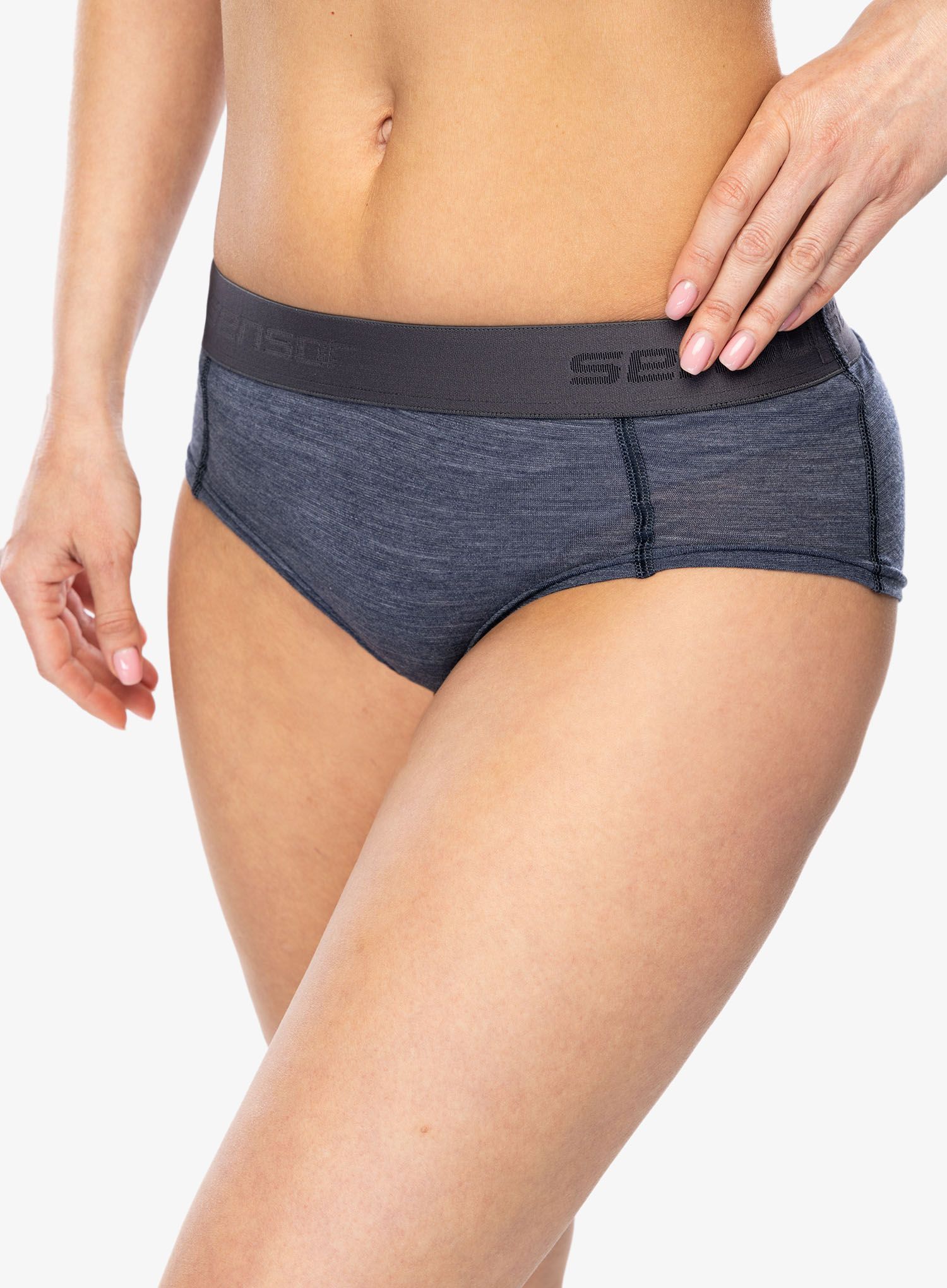 Ženske termoaktivne gaćice Sensor Merino Lite Panties - mottled blue