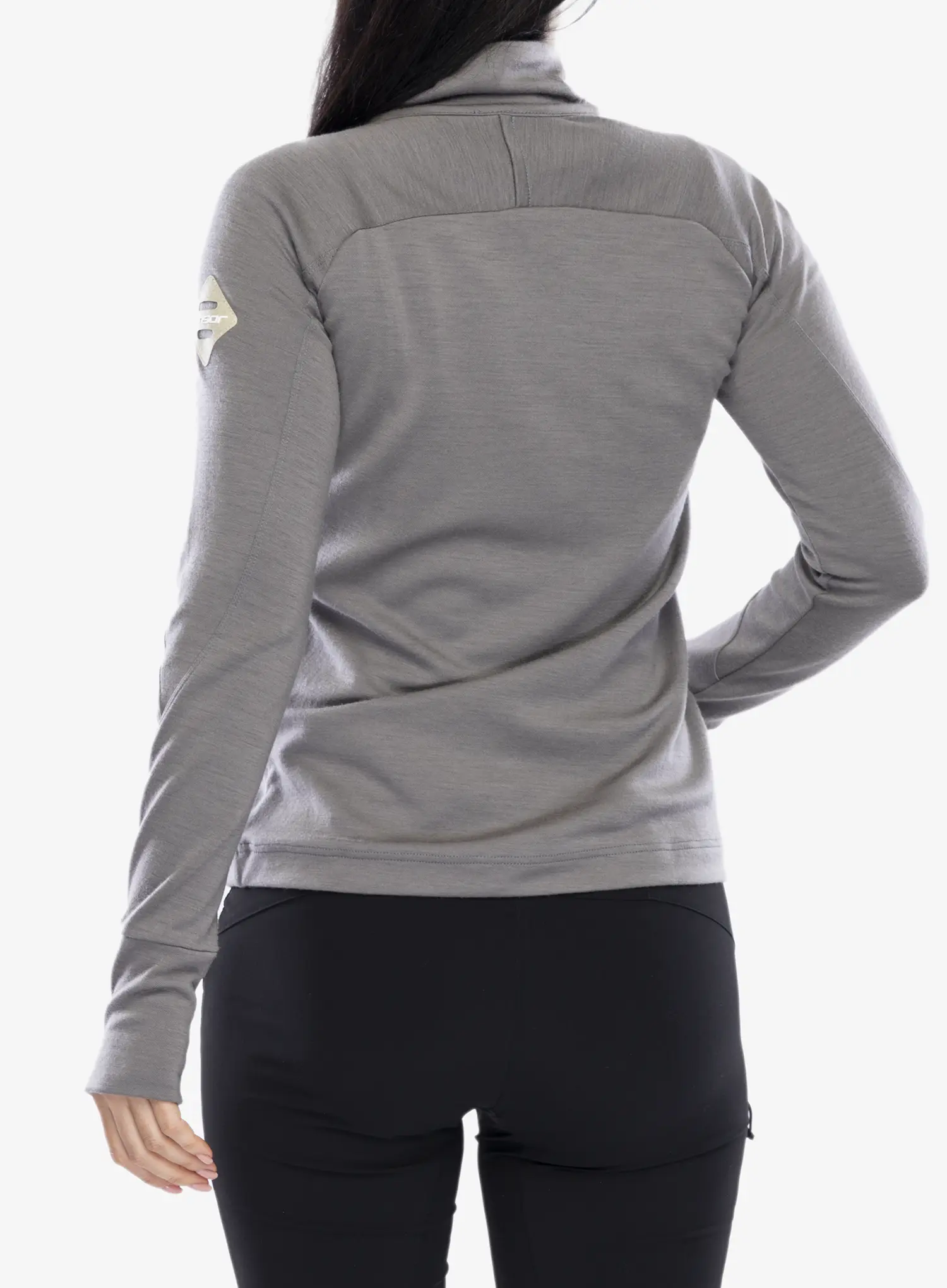 Ženska dukserica Sensor Merino Upper Fleece Full Zip - grey