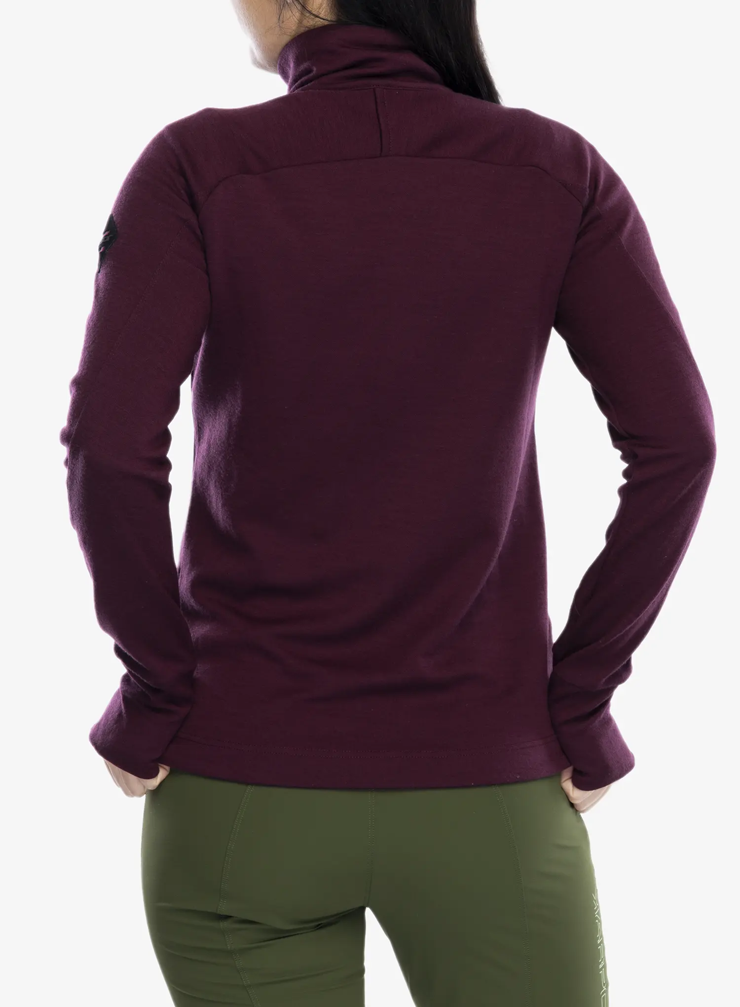 Ženska dukserica Sensor Merino Upper Fleece Full Zip - port red